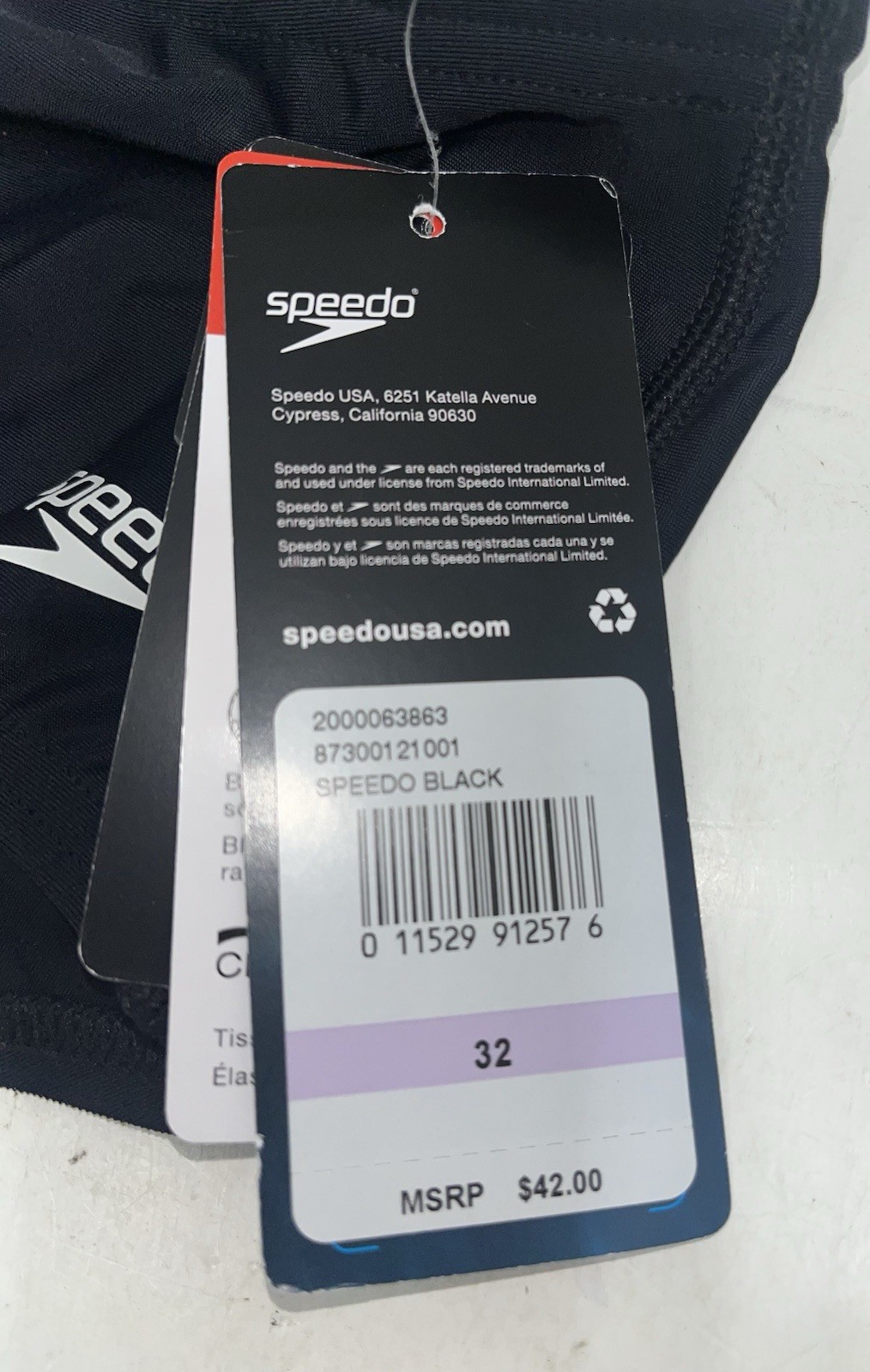 Speedo Womens Swimsuit Brief Powerflex Eco Dive Solid 32 Speedo Black
