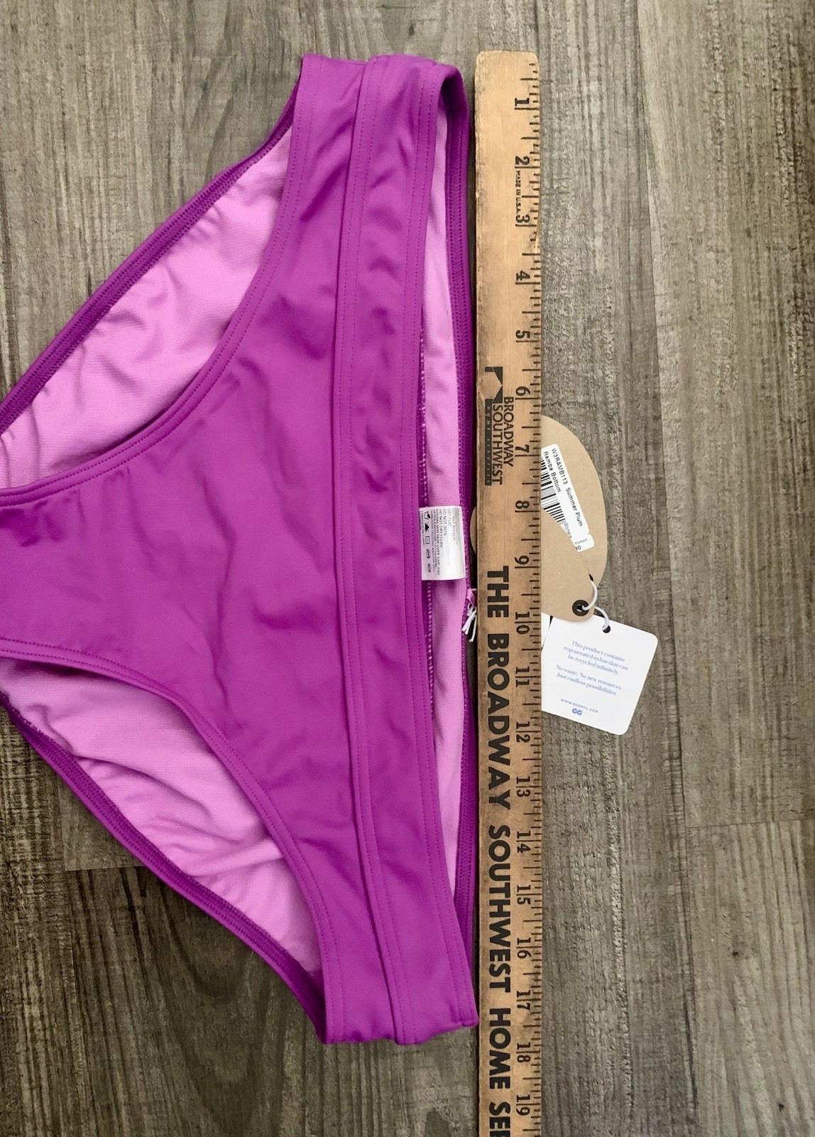 Prana Swim Bikini Bottoms Women’s Size XL Summer Plum Ramba Quick Drying New