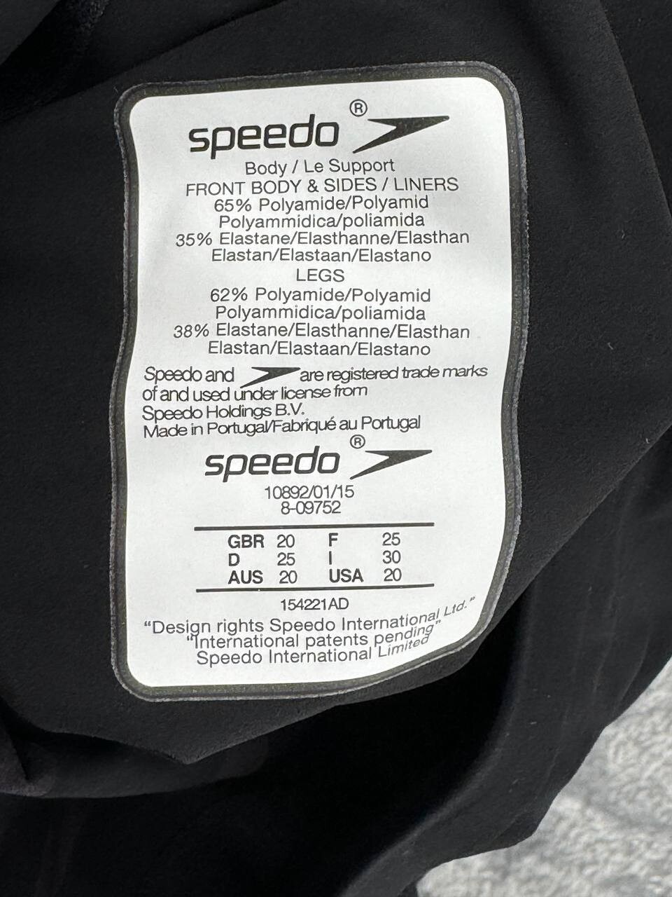 NWT – Speedo Women’s Lzr Racer X Open Back Kneeskin Swimsuit Black Size: 20