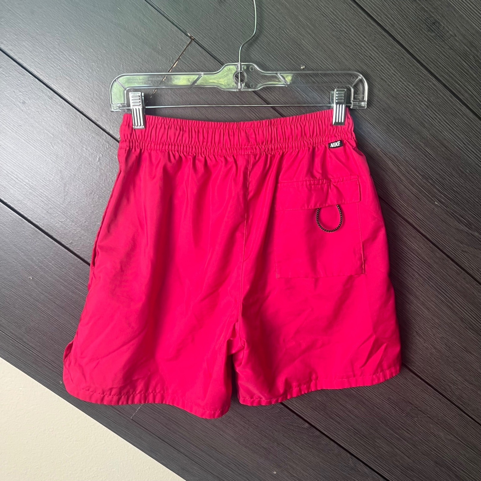 Nike Women’s Swim Shorts Hot Pink Mesh Lined Drawstring XS Beach Pool