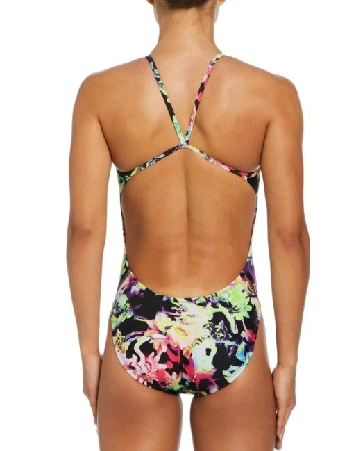 NIKE Hydrastrong Women’s One Piece Swimsuit Size 2 Floral, NWT