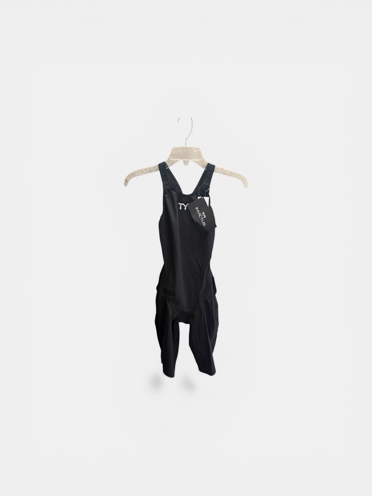 TYR Invictus Open Back Tech Suit Black Womens sz 32 New