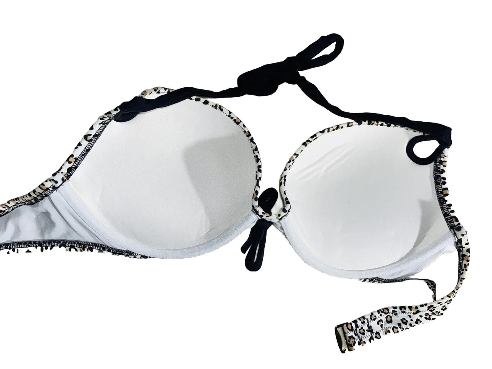 Victorias Secret 34D Swim Bikini Top Cheetah Animal Print