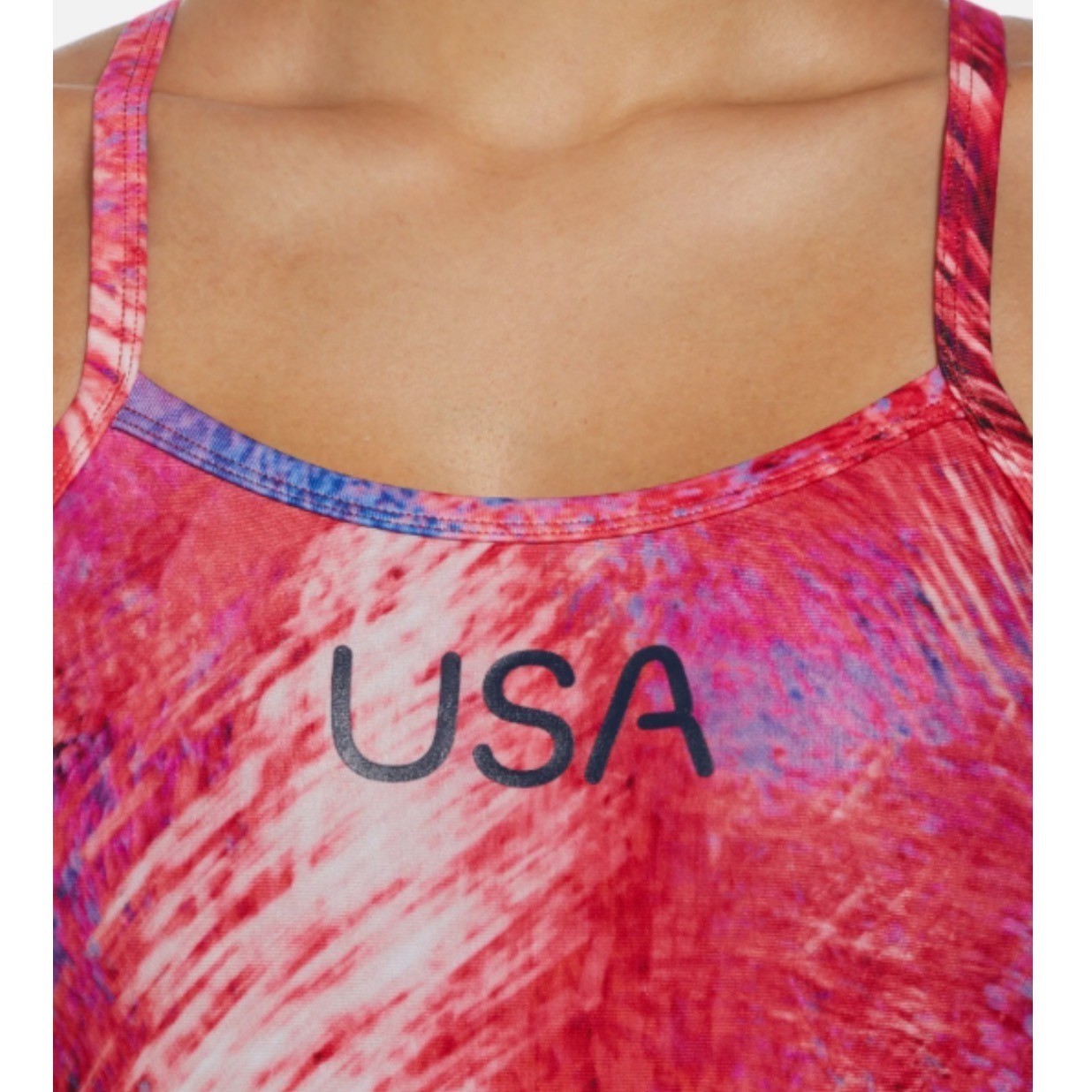 Nike Swim Team USA Olympic One Piece Swimsuit Pink Purple NESSE034 Womens 32 /6