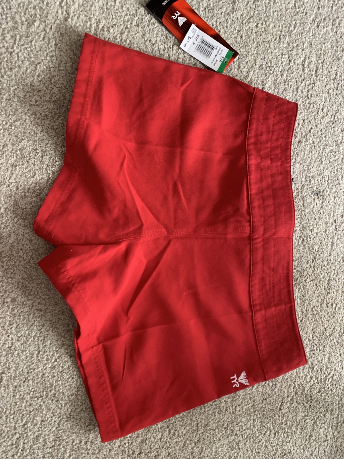 TYR Female Lifeguard Guard Board Short – Red/White Embroidered Sz Medium