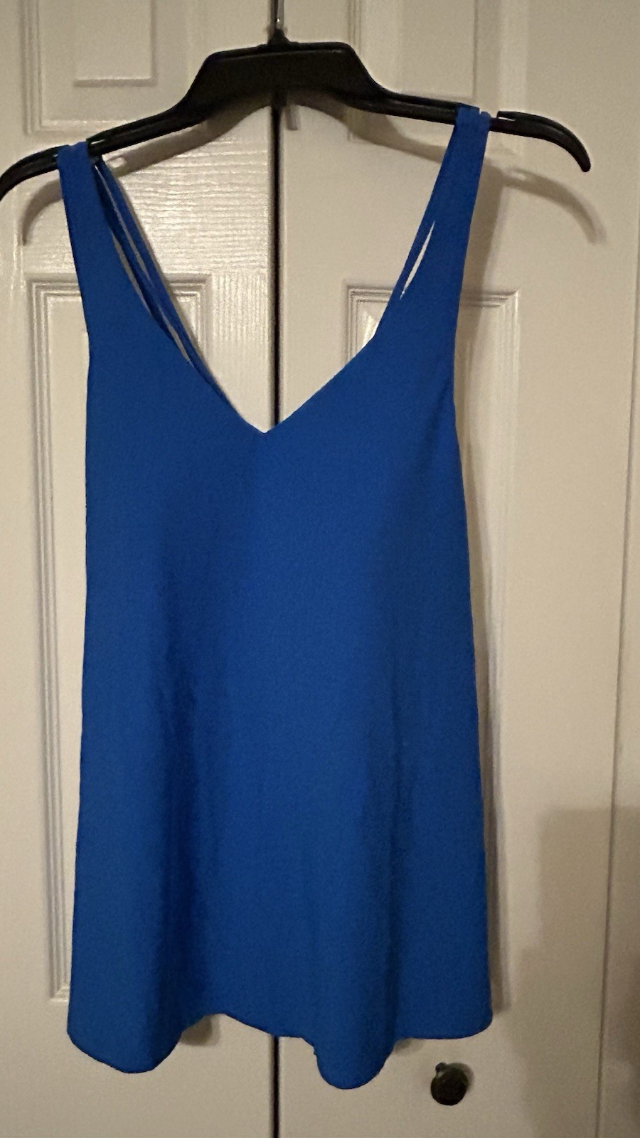 Miraclesuit x Talbots Crossback Tankini Swimsuit Top Size 10 Royal Blue