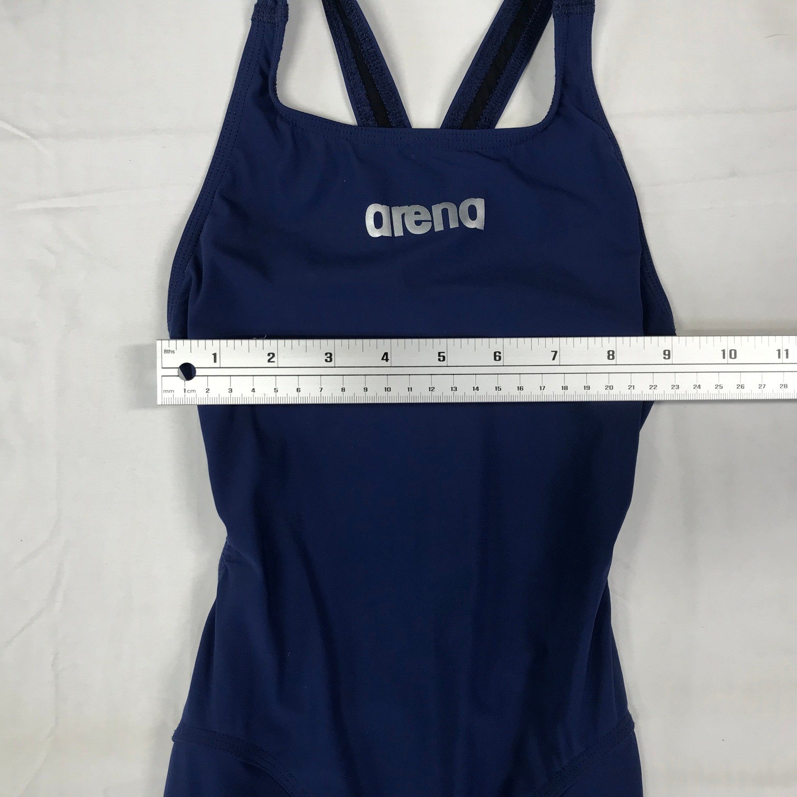 Arena Powerskin ST 2.0 Navy Blue Kneeskin Racing Swimsuit FINA Approved Size 24