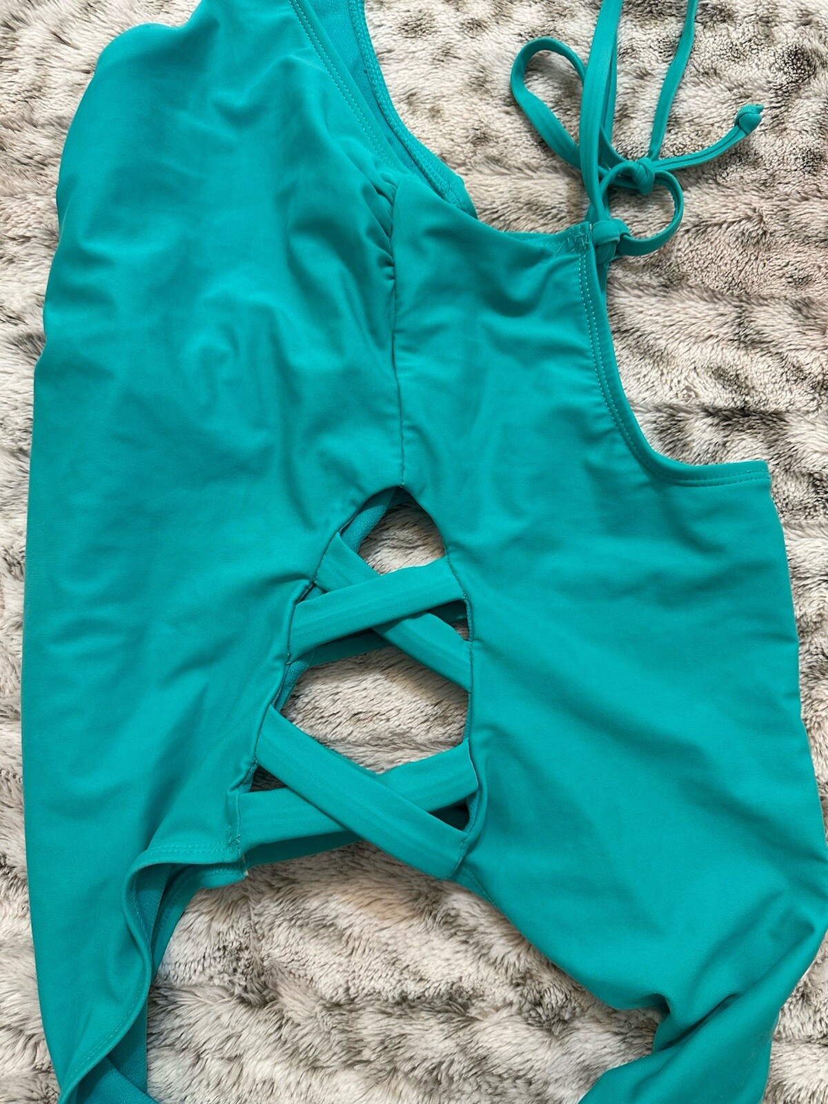 Endless Sun Swimsuit Women Medium Strechy Sexy Turquoise Used