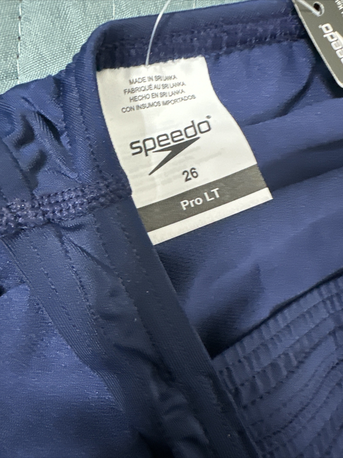 NWT Women’s Speedo Learn To Swim Pro LT Superpro Swimsuit Navy Blue Size 26