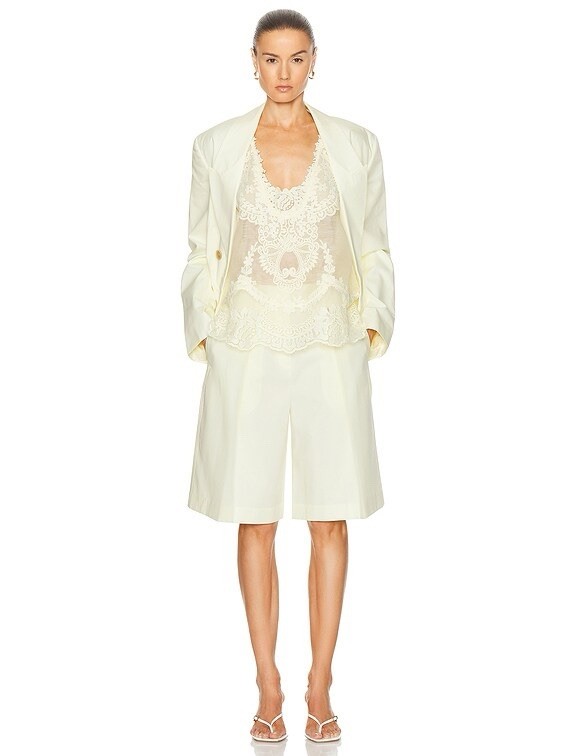 EEUC ZIMMERMANN Natura Lace Patch Tank in Lemon SZ 1 $750