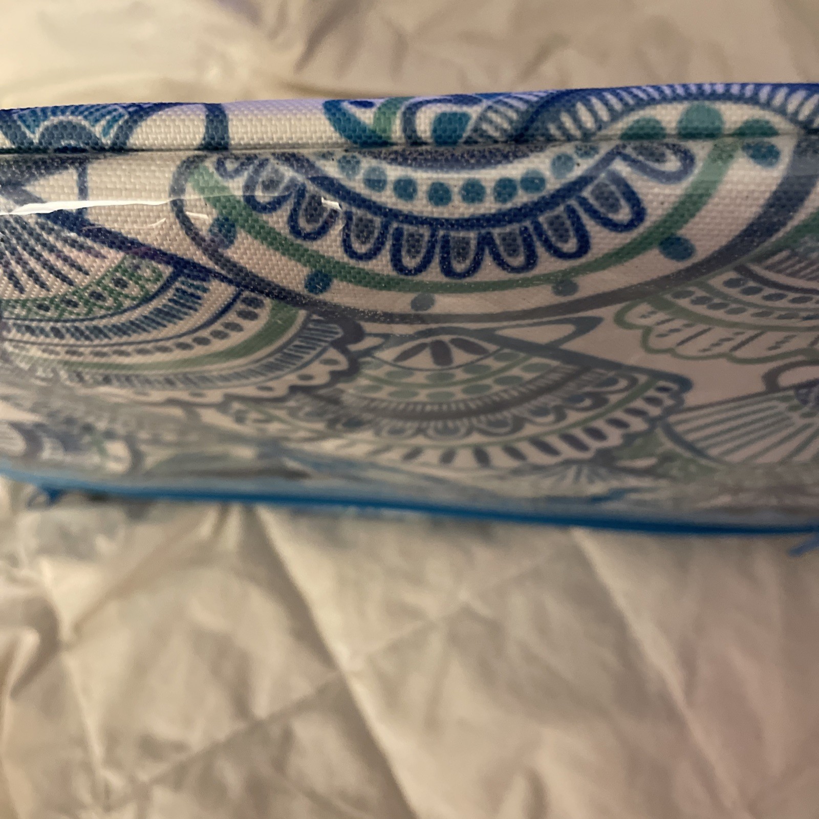Sun & Sky Bathing Suit Utility Bag Blue Pool Beach Wet Dry Bag Zippered Carry