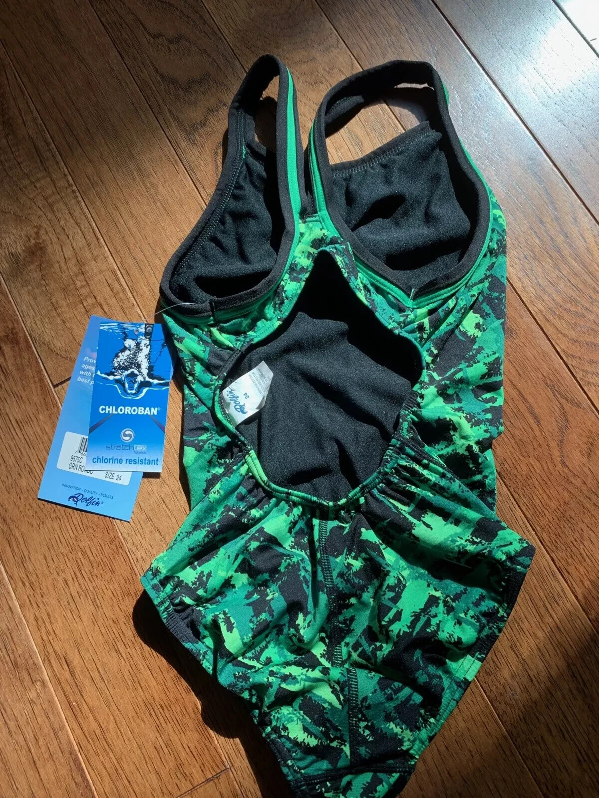 DOLFIN Rondo Print Female DBX Back One Piece Swimsuit Girls 24 NEW with Tags $84