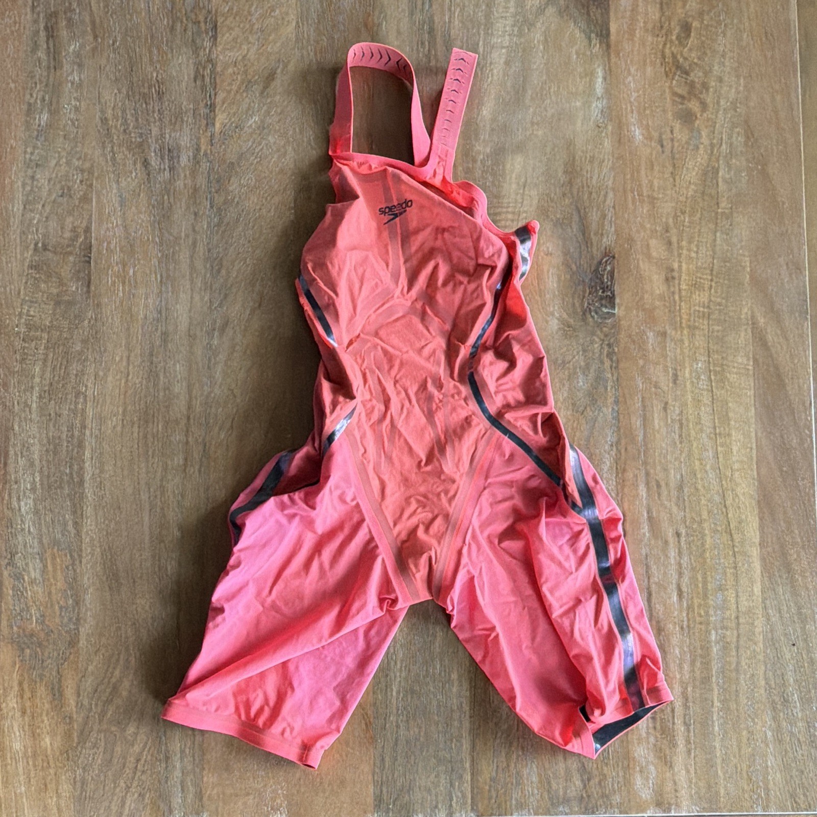 Speedo LZR Racer X Closed Back Fastskin Size 23 Hot Coral
