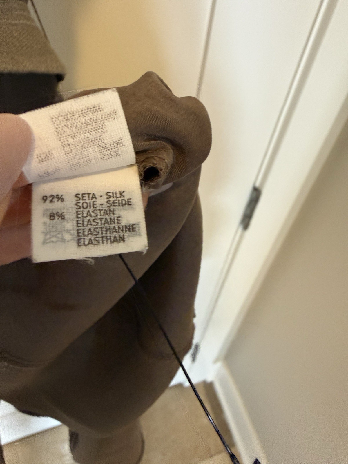 EUC Brunello Cucinelli Belted High Low Dress brown SZ S $2,452.00