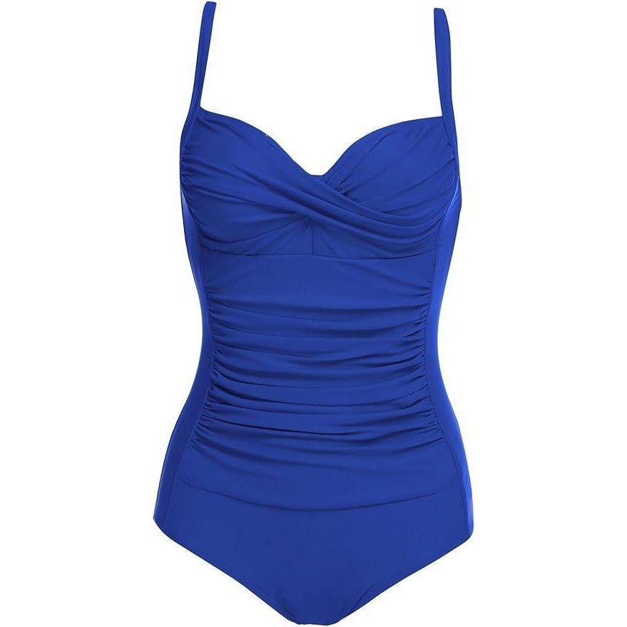 MSRP $38 Ekouaer Women’s XL One Piece Swimsuit Ruched Tummy Control Bathing