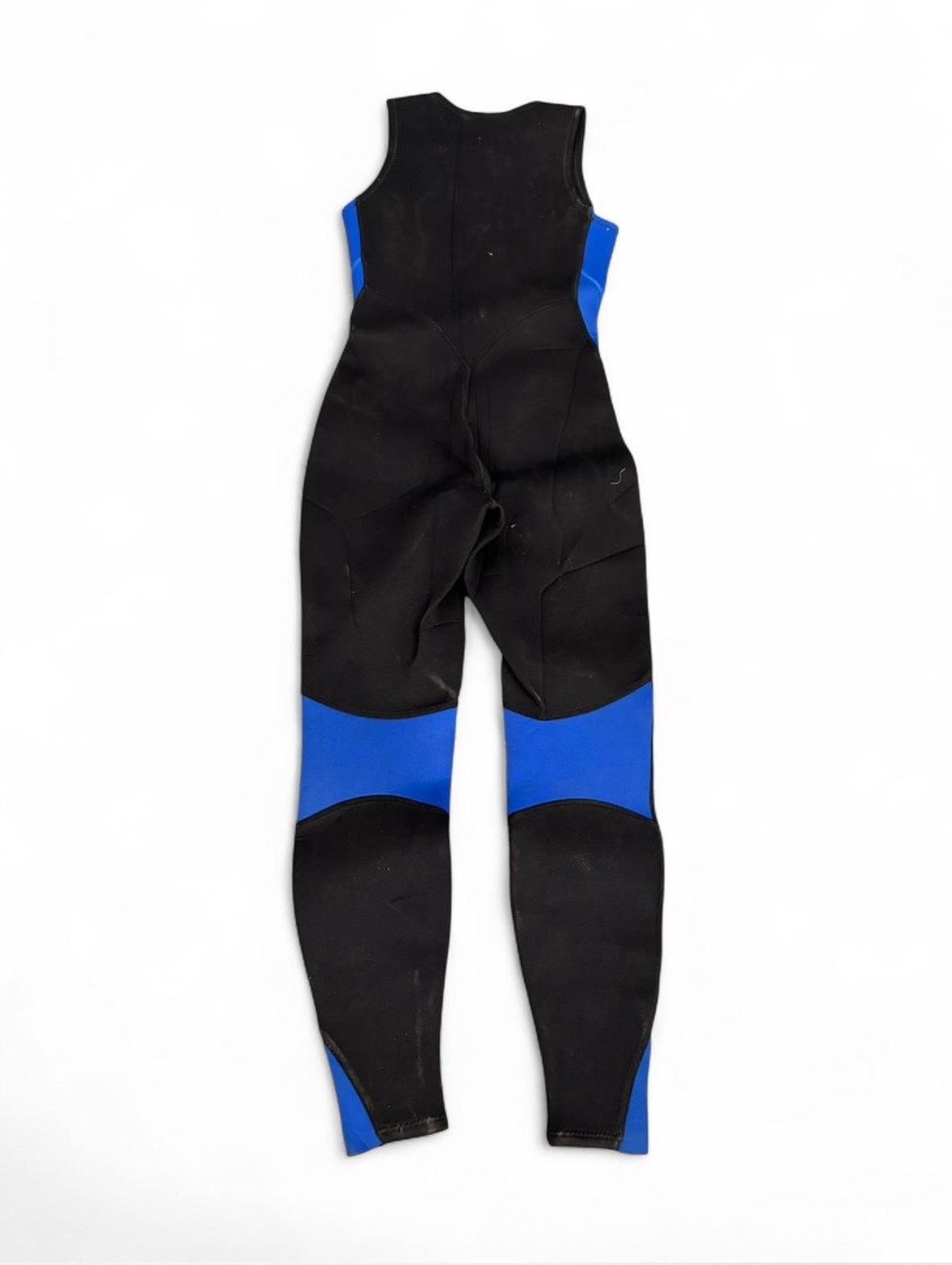 Vintage L.L.Bean Wet suit Sz 8 Black & Blue Deep Sea Water Sports Scuba Dive