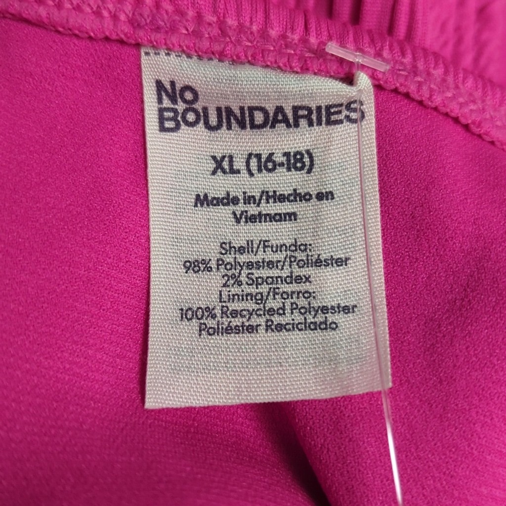 No Boundaries Smock My Way High Leg Cheeky Bikini Bottom Raspberry Sizzle XL
