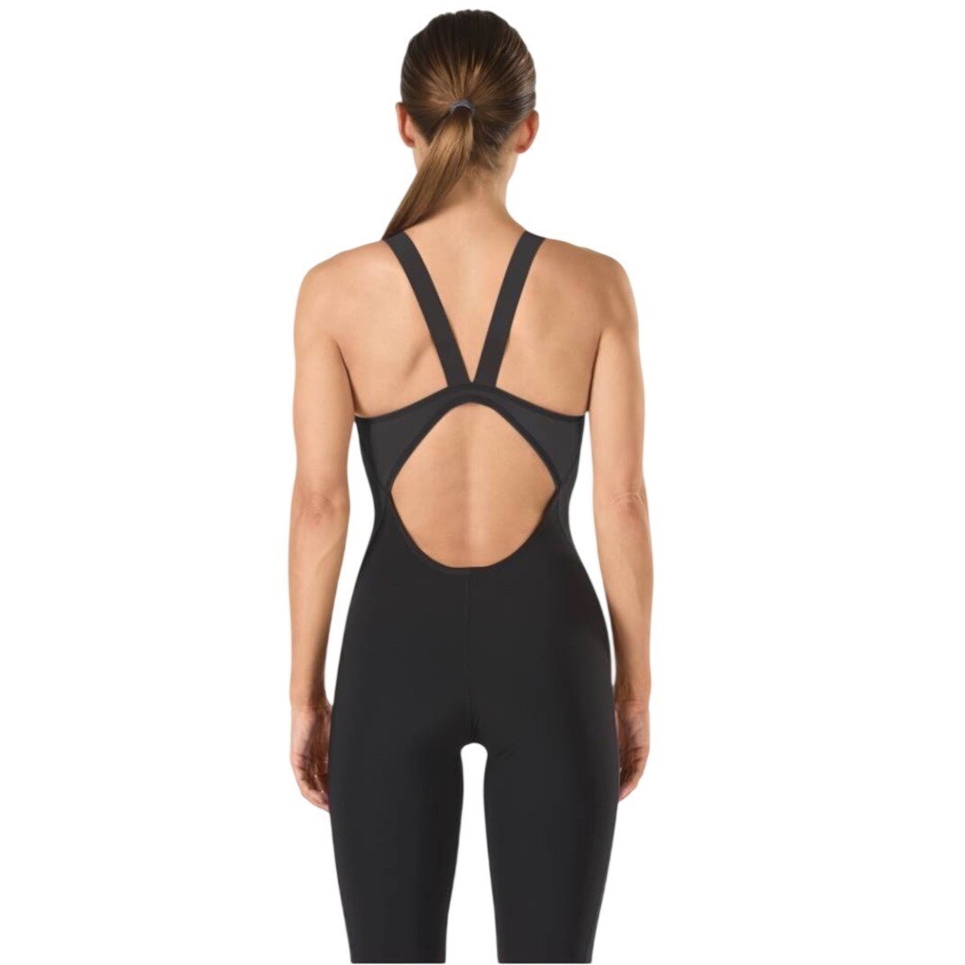Speedo PowerPLUS Kneeskin Technical Swimsuit Black One Piece Size 28