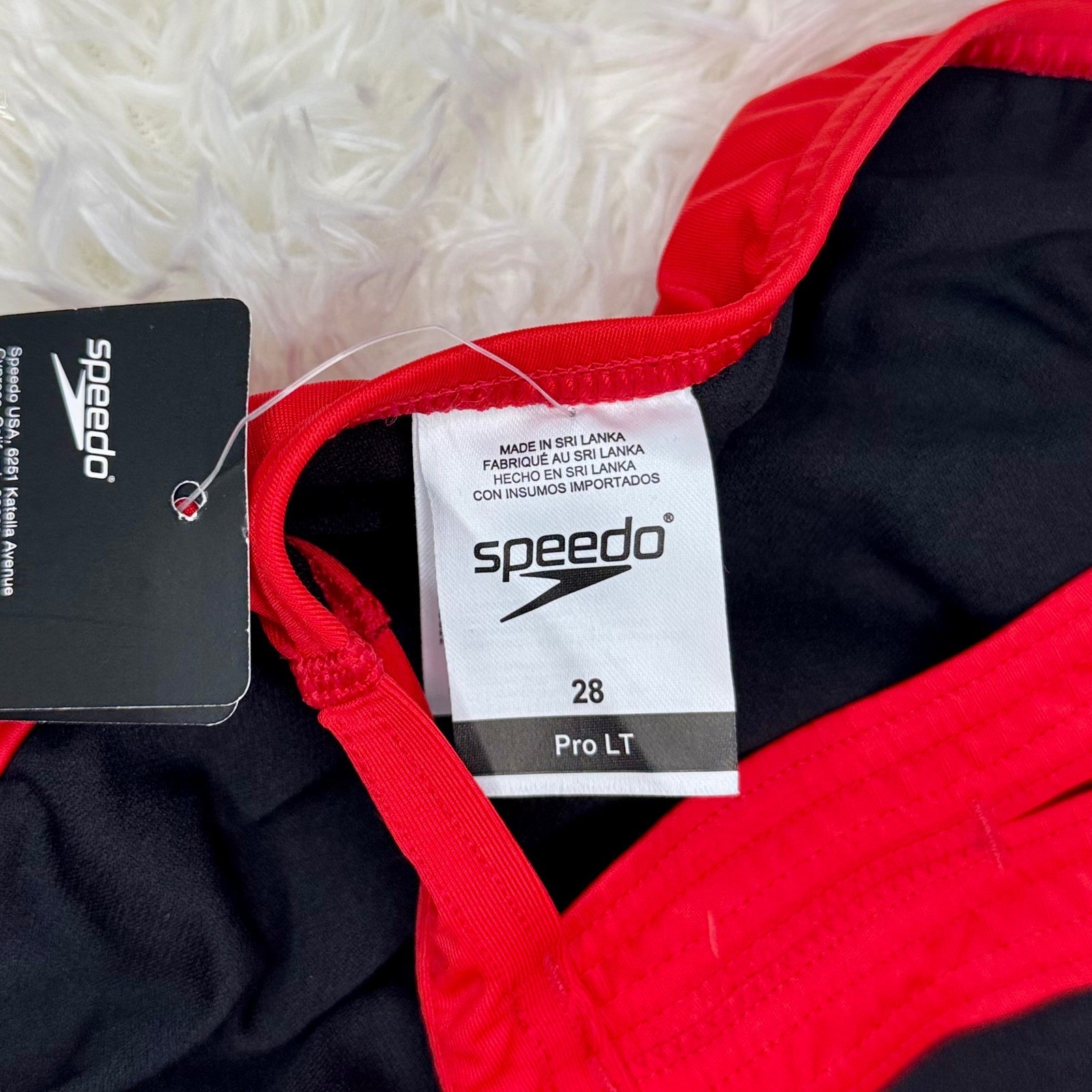 Speedo Pro LT Super Proback Swimsuit Women’s Size 2 28 Team Red One Piece