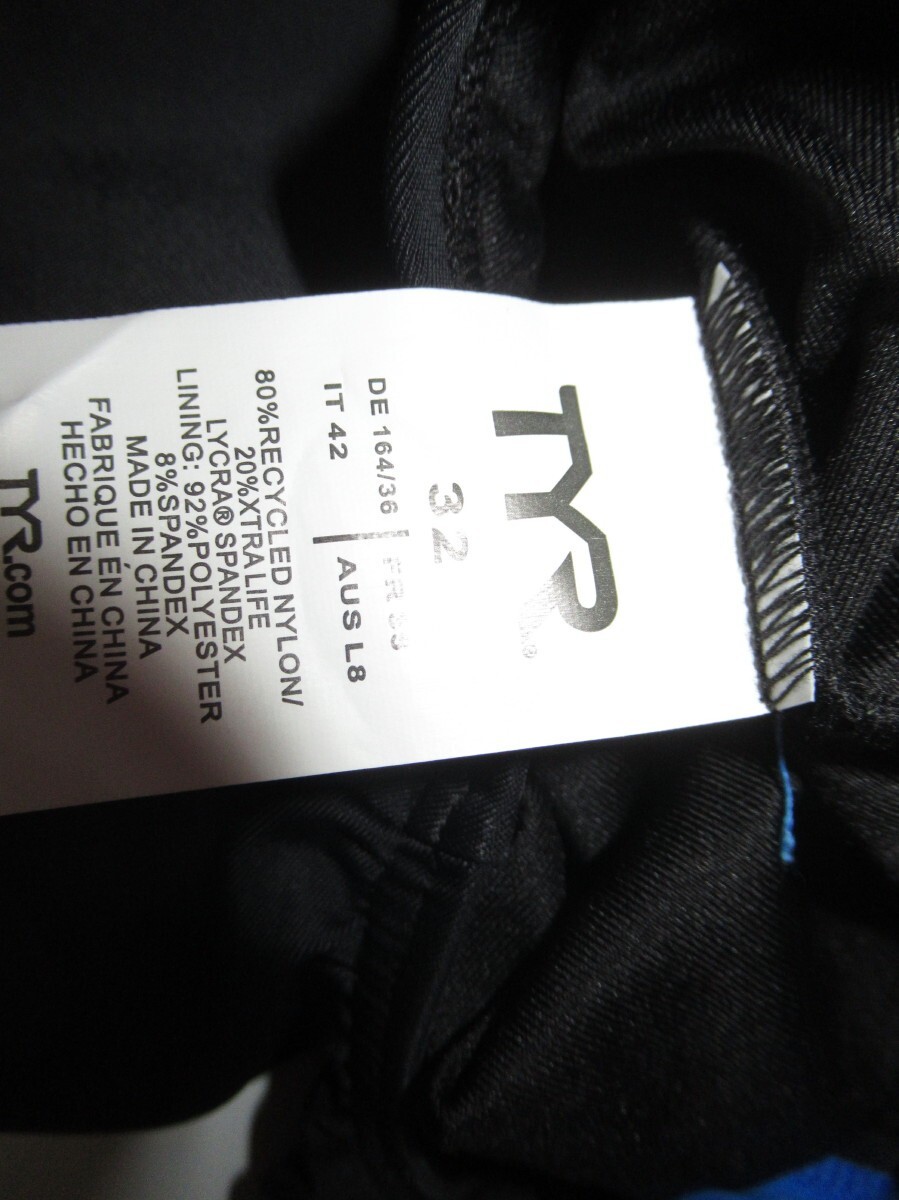 TYR Women’s Sport Alliance T-Splice Maxfit Swimsuit Blue Size 32 New
