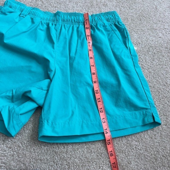 Columbia Ladies PFG Fishing Shorts Elastic Waist Quick Dry Outdoor Teal Size S