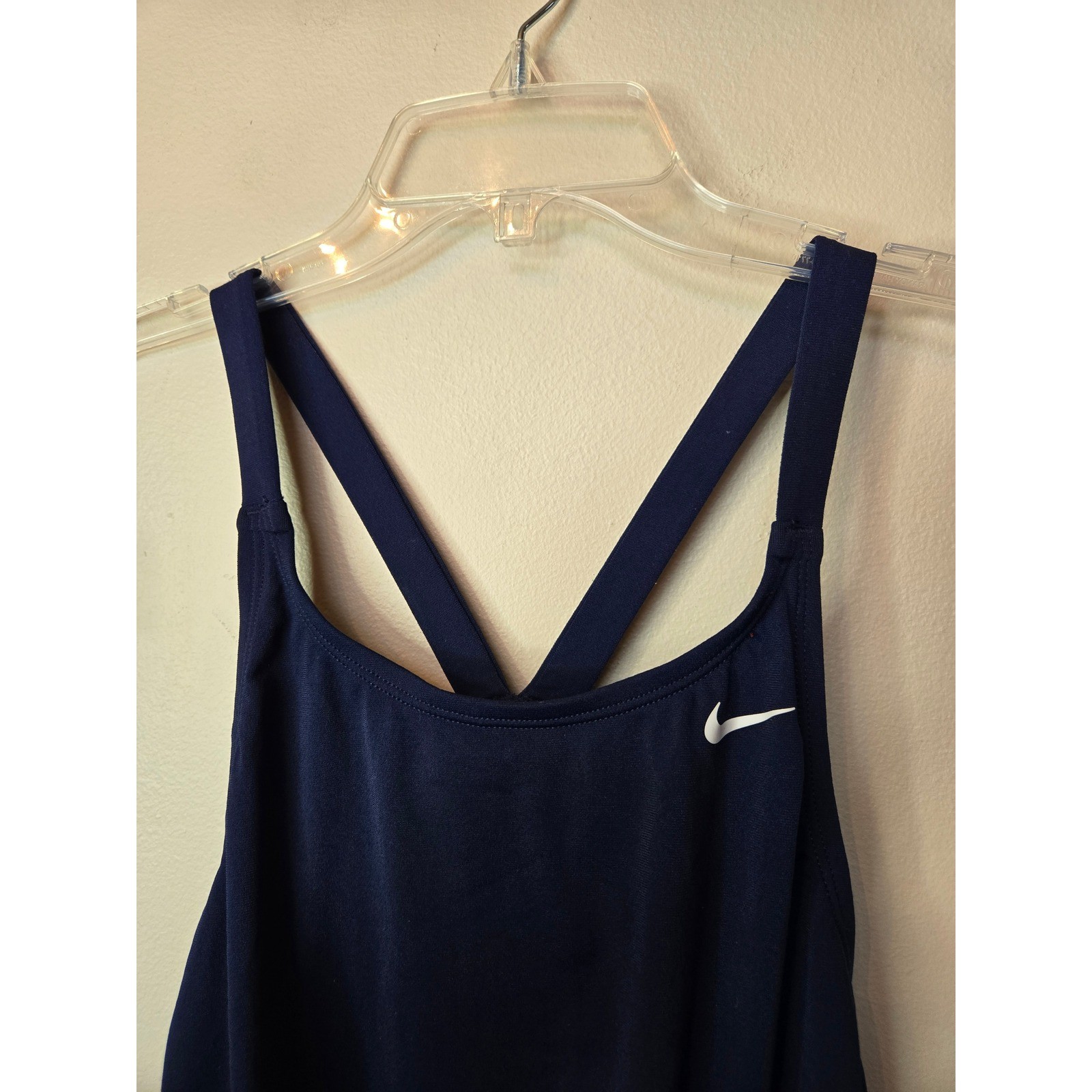 Nike HydraStrong One Piece Swimsuit Navy Blue Racerback NESSA001 Womens 14 40