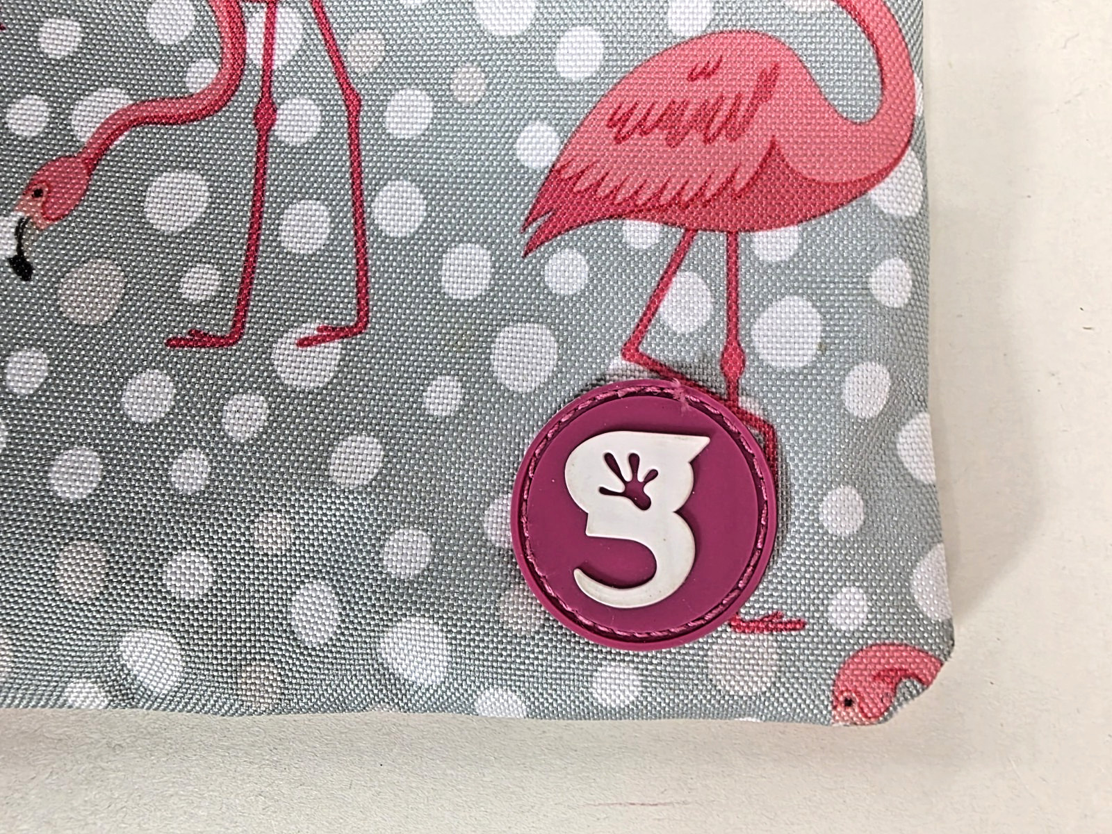 Geckobrands Bathing Suit Utility Bag Pink Flamingos Pool Beach Wet Dry Bag EUC