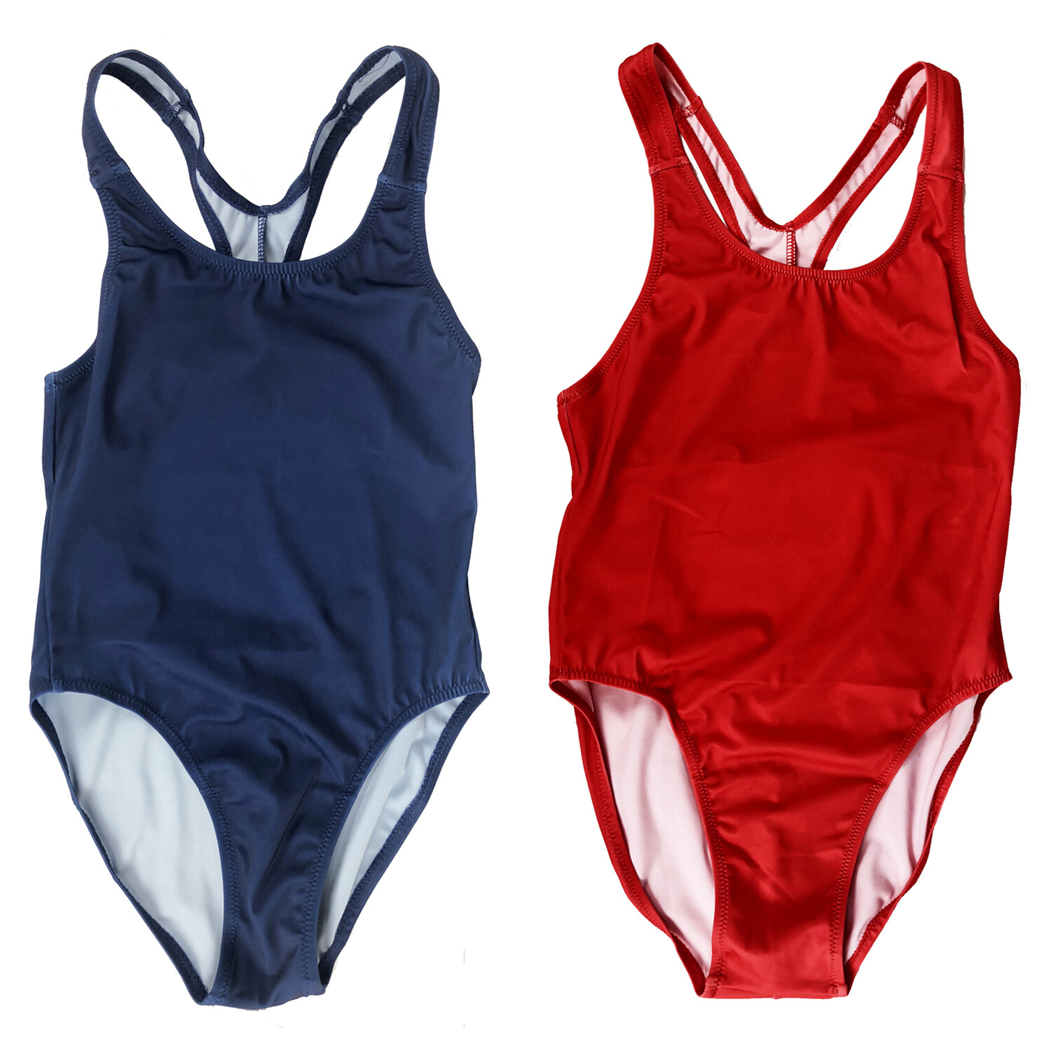 Junior Guard X 1-Piece Swimsuit Navy/Red (READ SIZING)