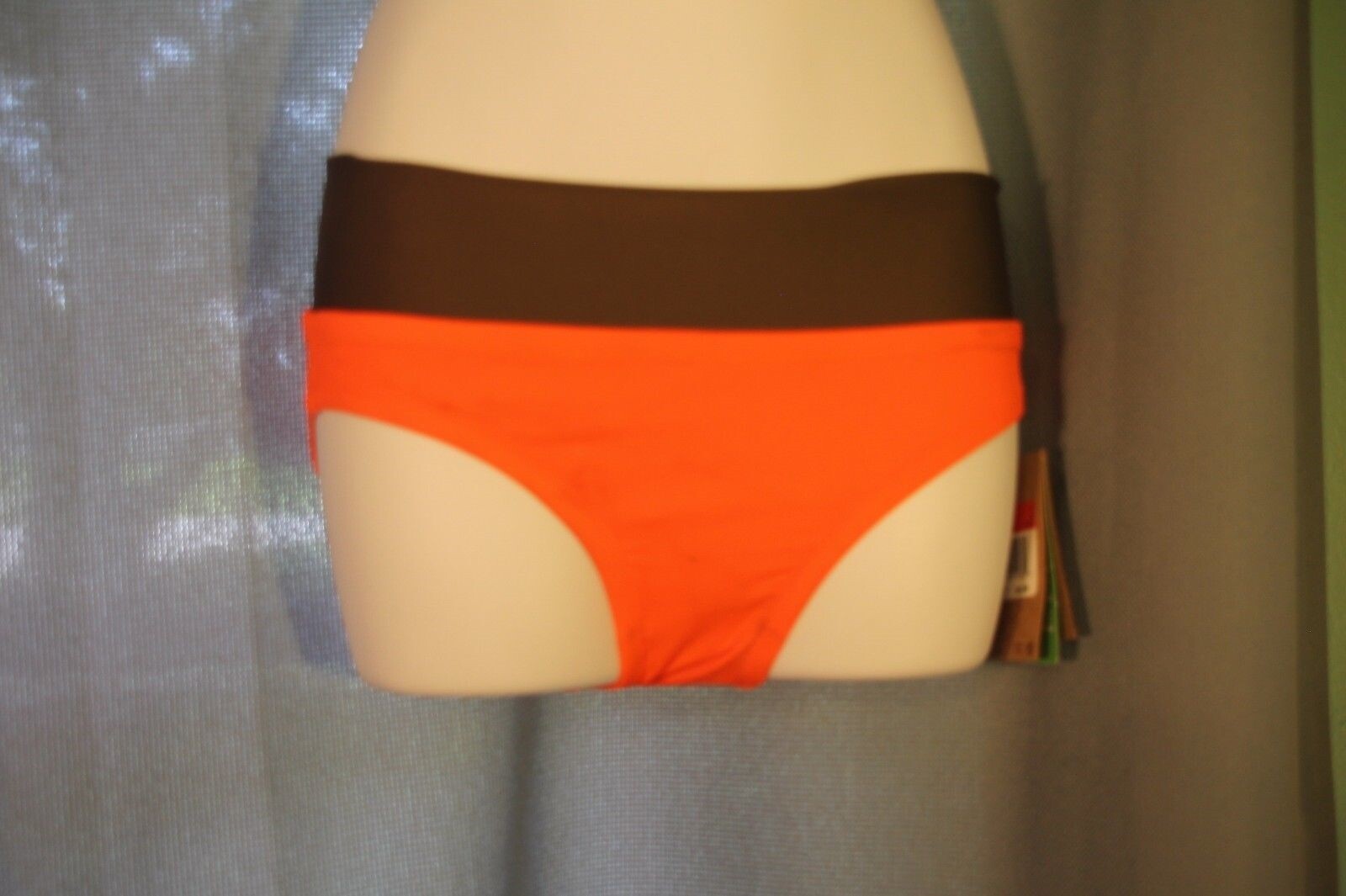 NWT Nike Women’s Swim Suit Bottoms Orange Brown Sz XS Swimming
