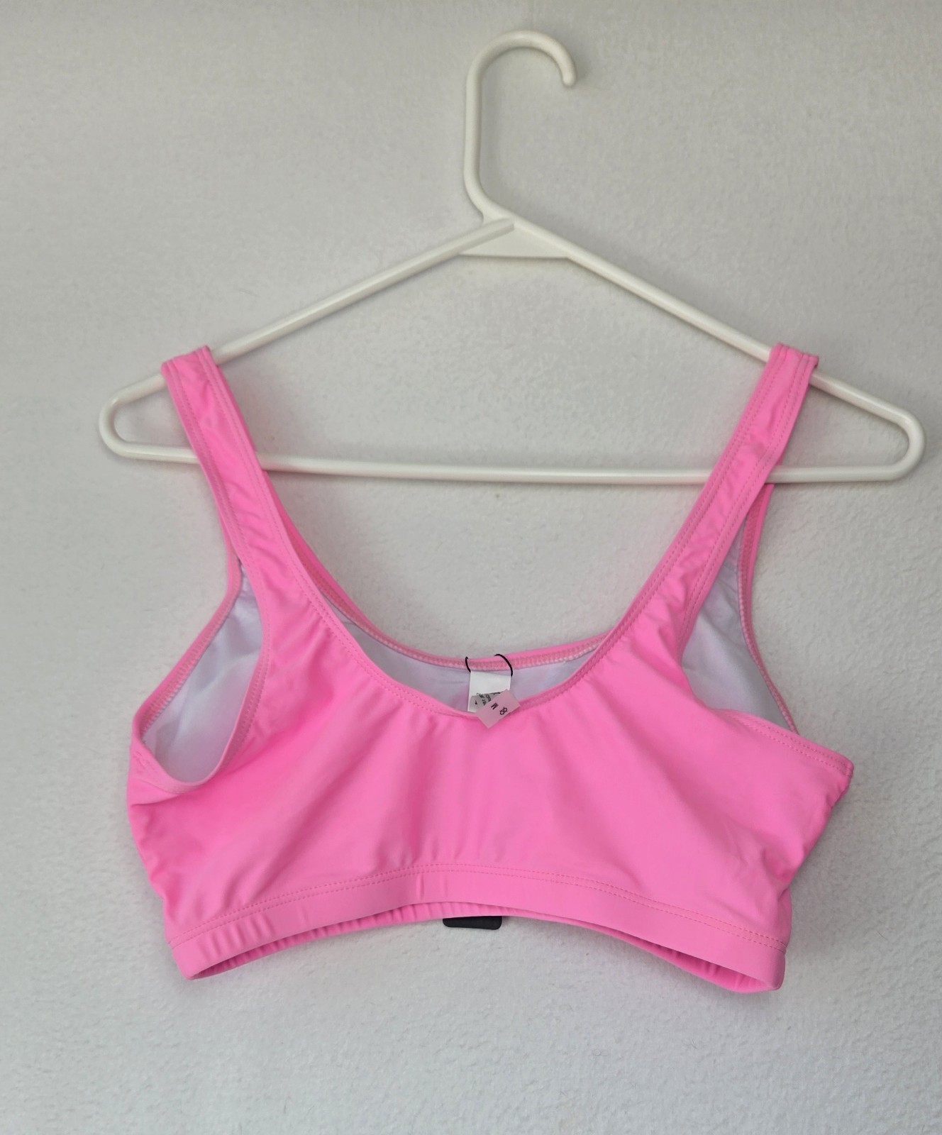 NWT Tempt Me High Waisted Bikini Swimsuit Sporty Two Piece Pink Size Medium