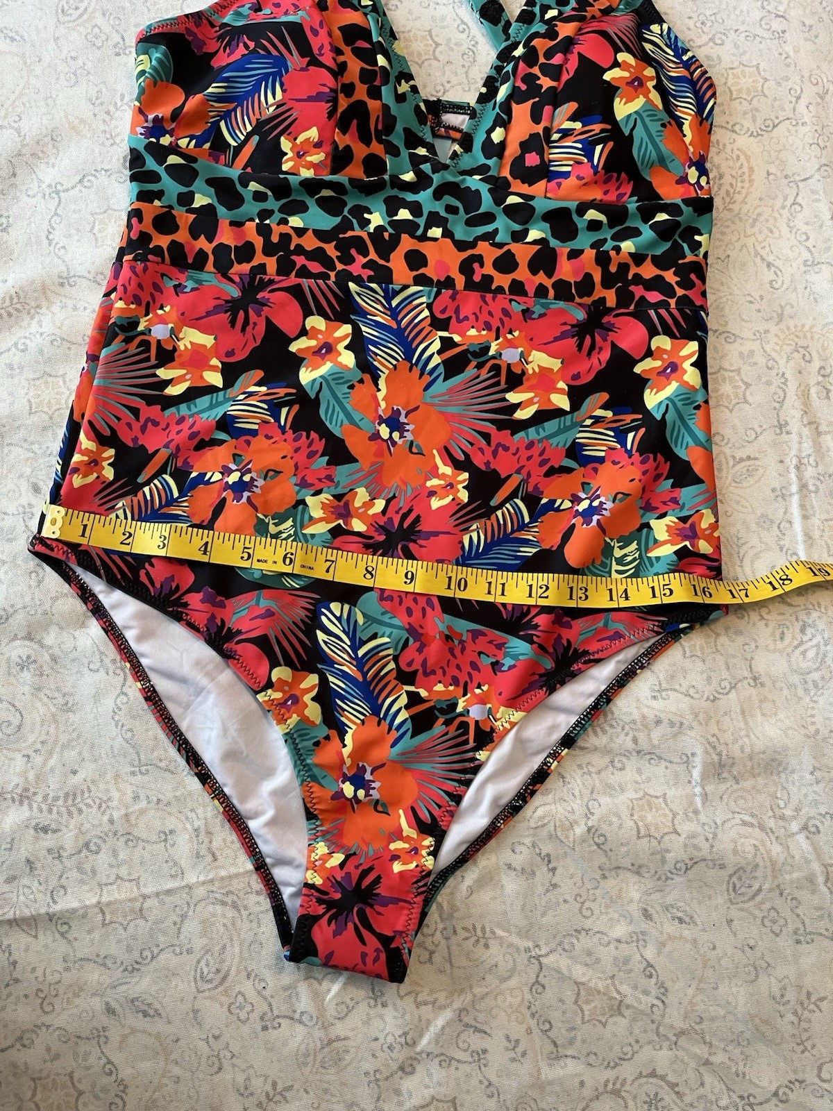 Live Life On The Beach, Women’s Swimsuit Multicolor XL One Piece