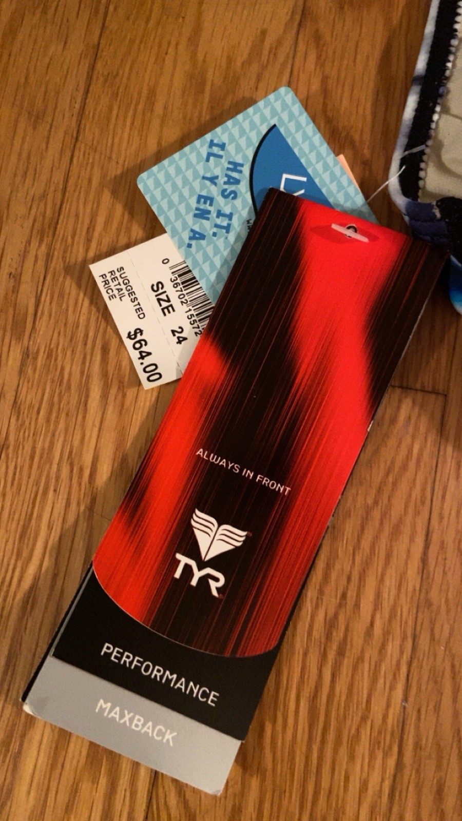 Size 24 TYR Blue & Black Competition One Piece
