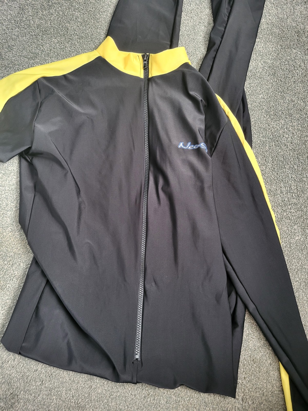 Women’s Henderson Full Body Neo Sport Spandex Suit Bodysuit Black Yellow XXL