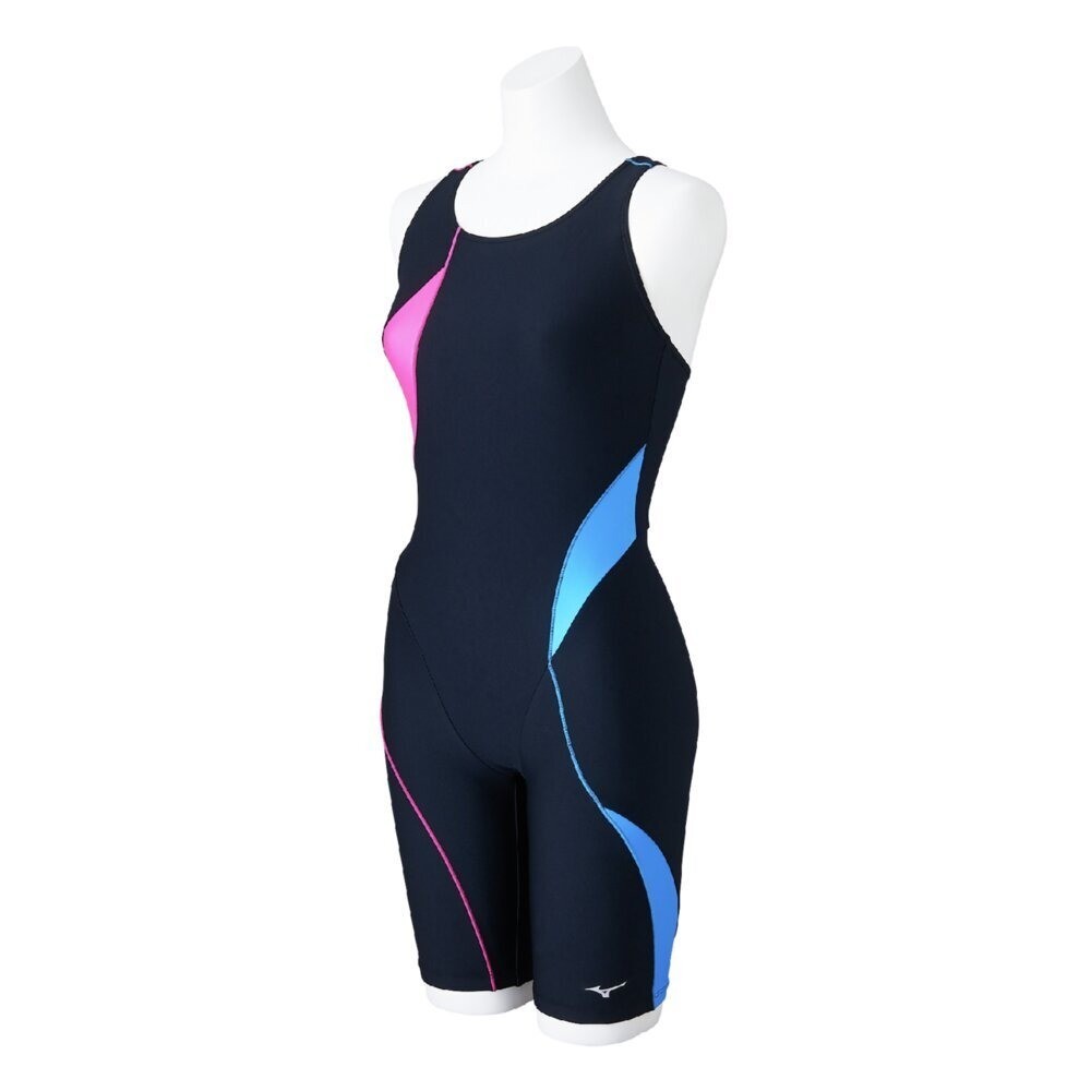 Mizuno Women’s Swim Fitness All-in-One Swimsuit Stroke ONE Black/Pink/Blue 2025