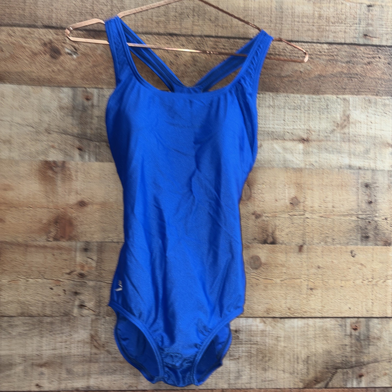 Speedo Women’s One Peace Swimsuit Solid Royal Blue 8