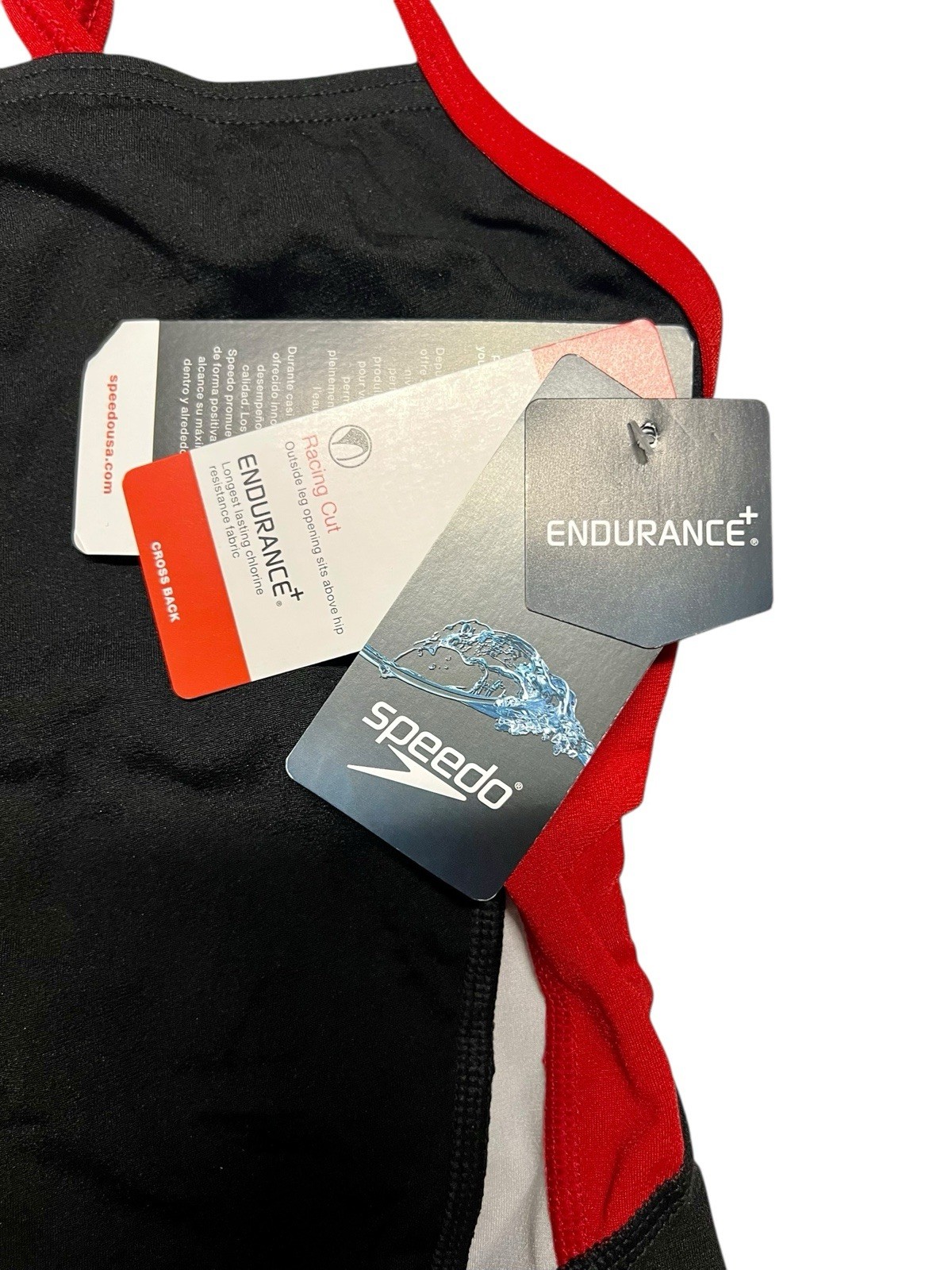 New With Tags Speedo Endurance+ Competition Racing Suit Womens 22 Crossback