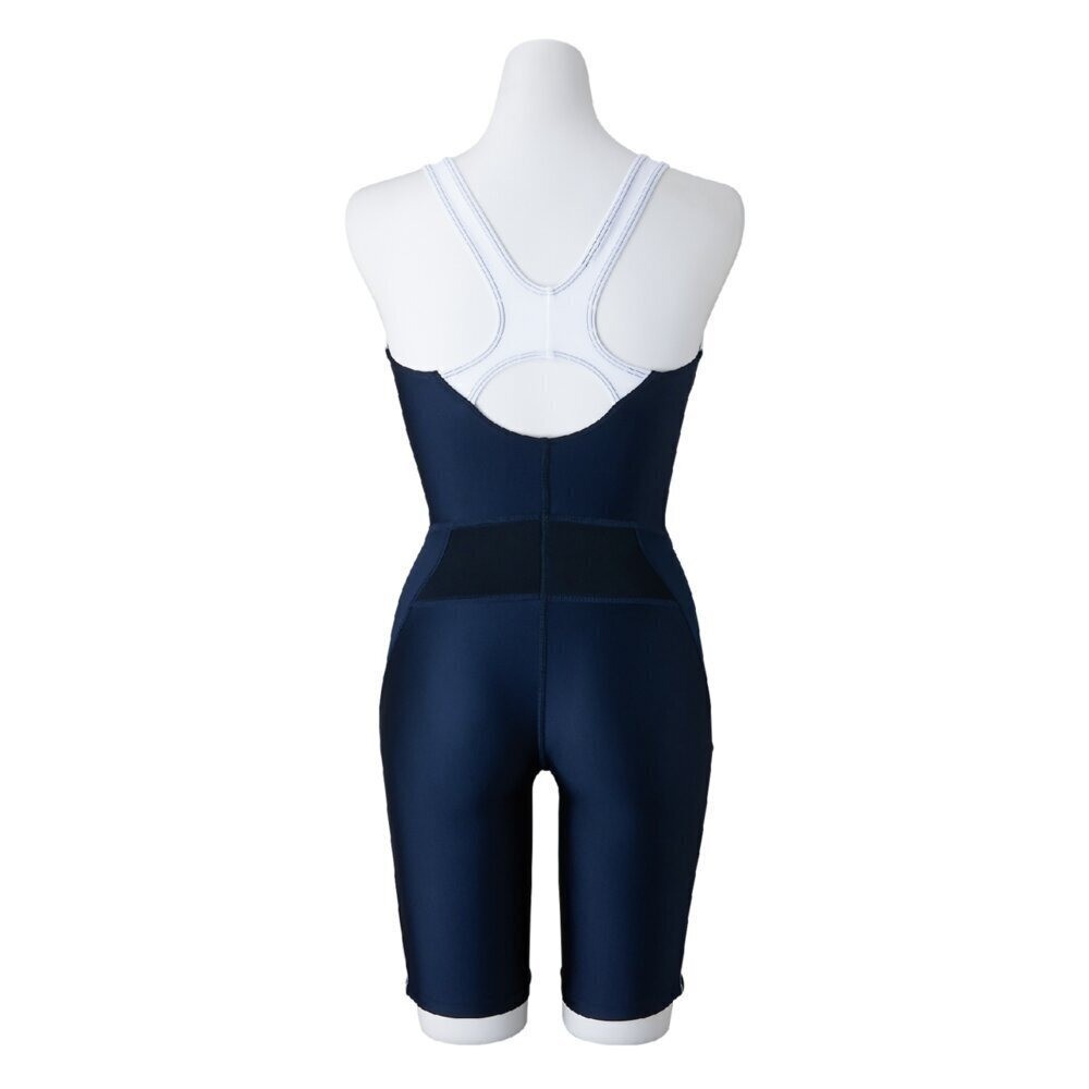 Mizuno Women’s EZ SWIM Swim Fitness All-in-One Suit N2JGC32680 Navy/White 2025SS