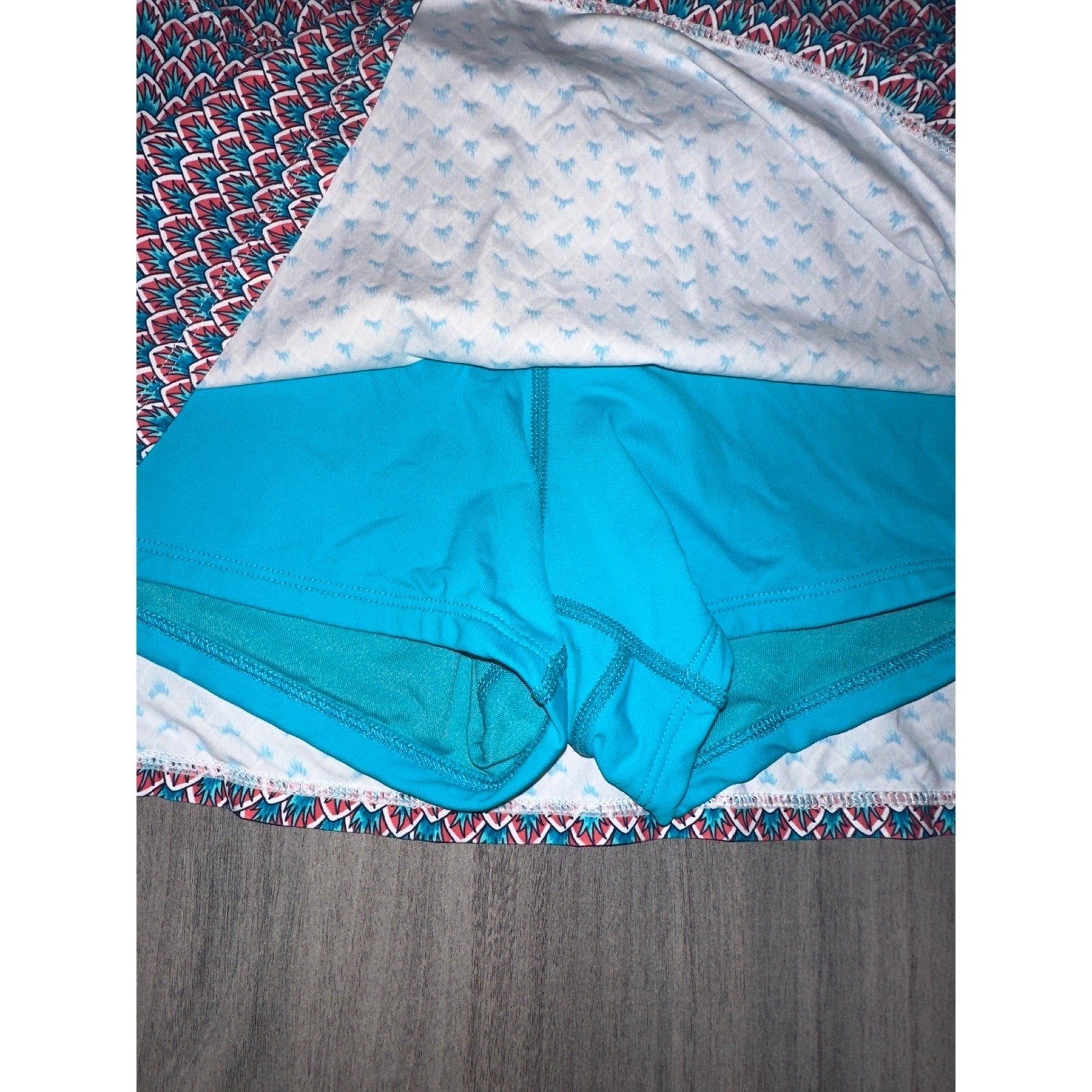 F1 Beach House Swim Skort Skirt Geometric Resort Cruise Pool Active Swimwear 10