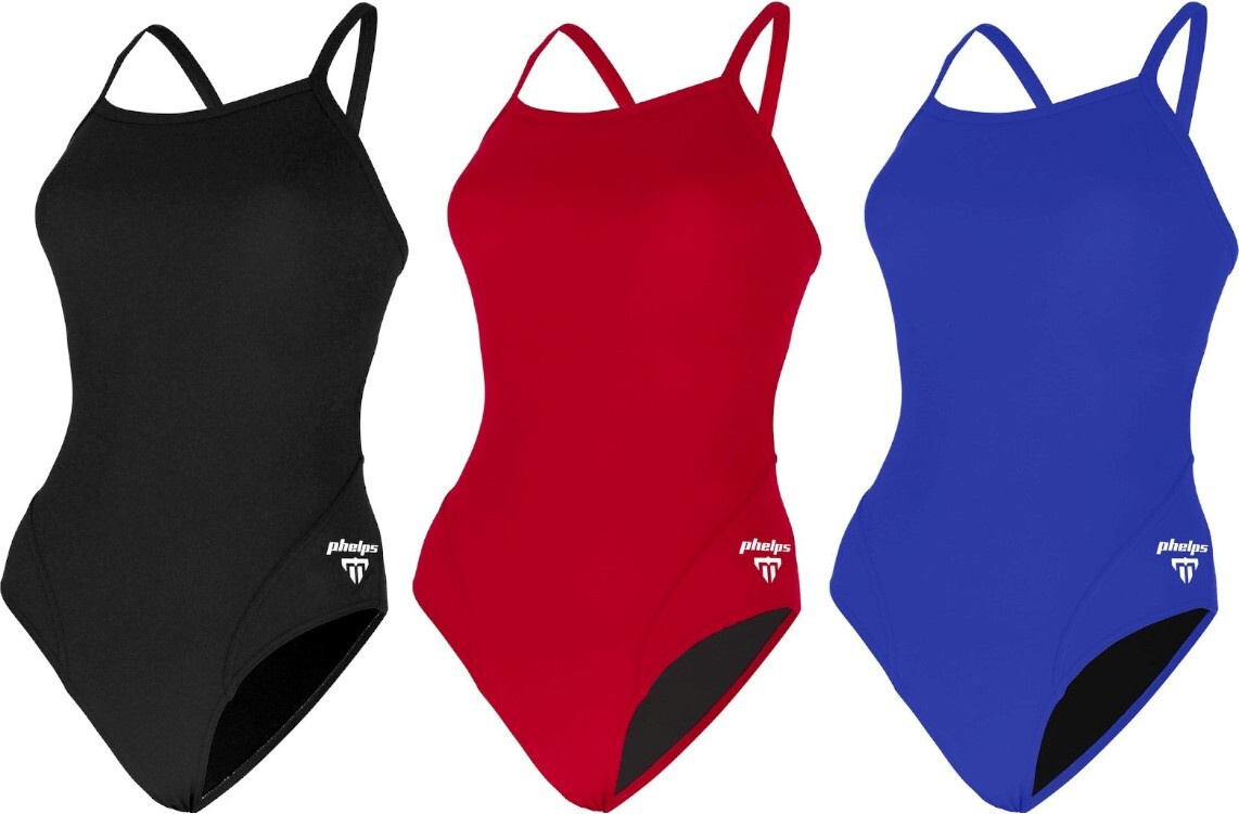 Aqua Sphere MP Michael Phelps Women’s Solid Mid Back One Piece Swimsuit – SW2530