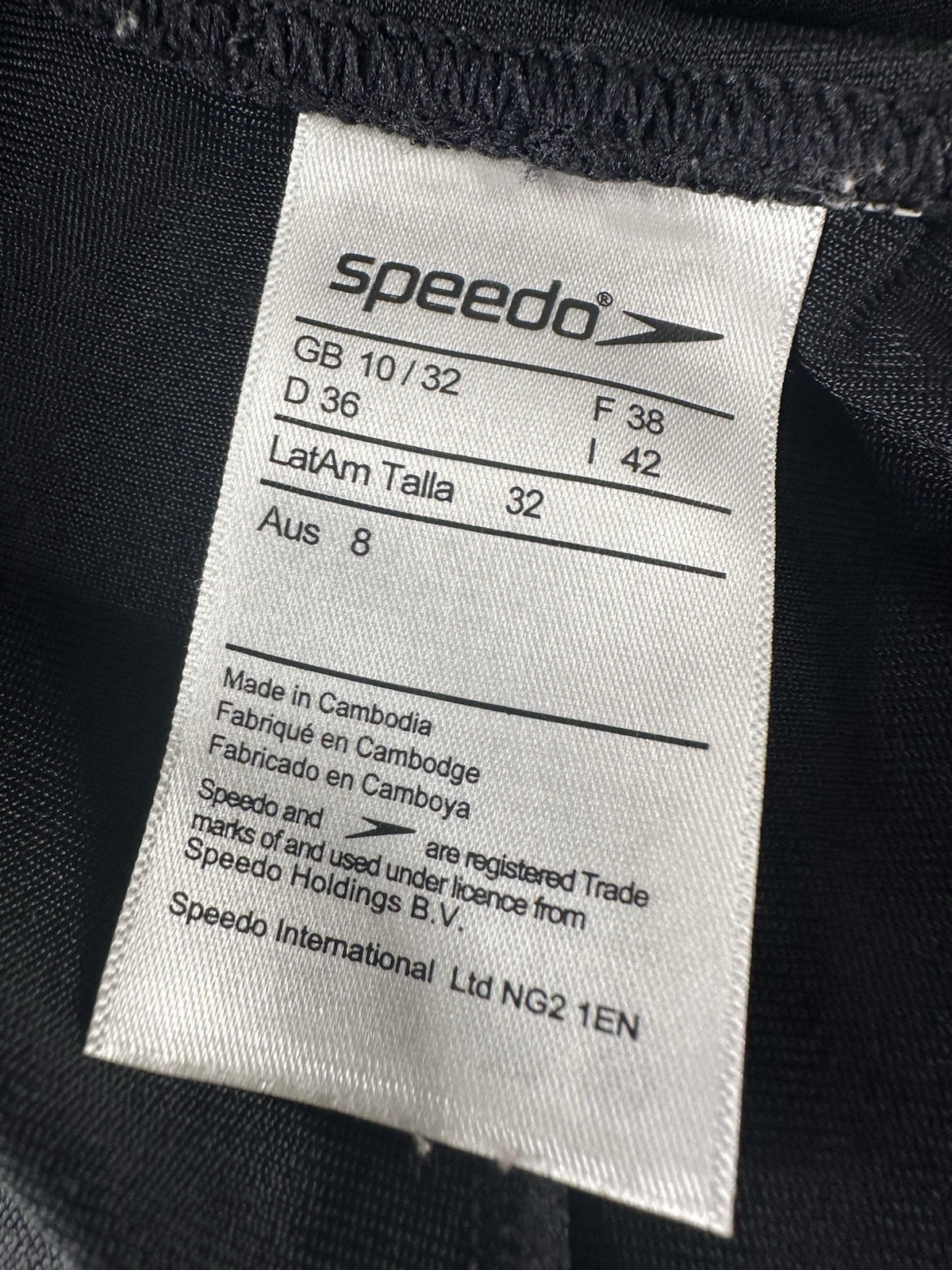 Speedo Girl’s Boom Splice Racerback Muscleback Swimsuit Black Orange Size 8