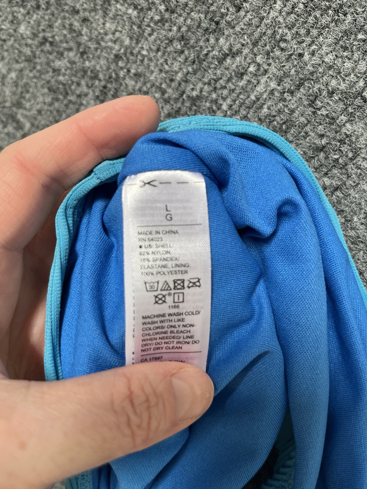Replacement Swim Bottom Size Large Old Navy Aqua Blue Rib Texture Bikini