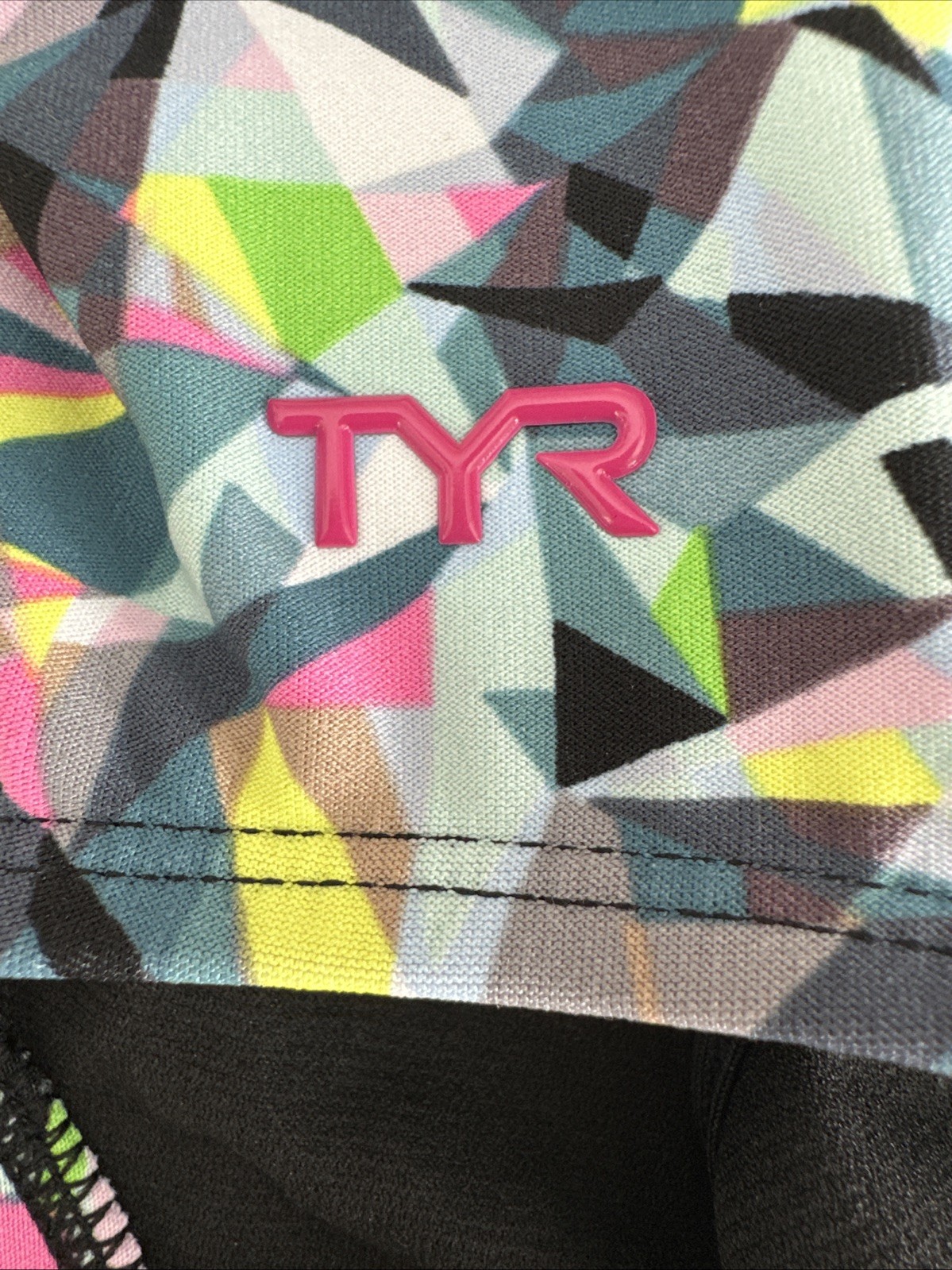 TYR Women’s Durafast Elite Trntyfit Prsmbrk BLK Size 36 (LG) Swimwear NWT