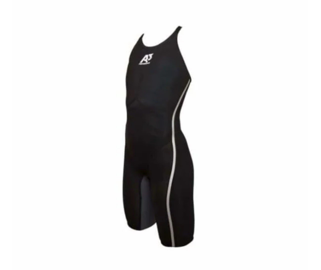 V3 TEAM VICI FEMALE POWERBACK TECHNICAL RACING SWIMSUIT BLACK SILVER SZ 24 Women