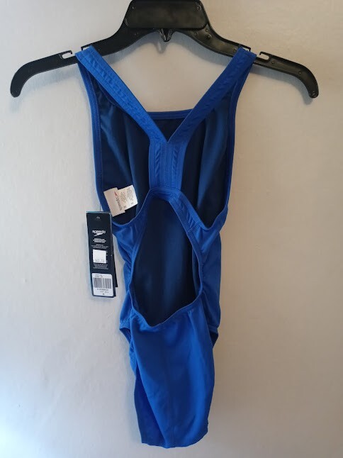 Speedo Women’s Endurance+ Solid Super Pro Back Swimsuit Size 28 Sapphire