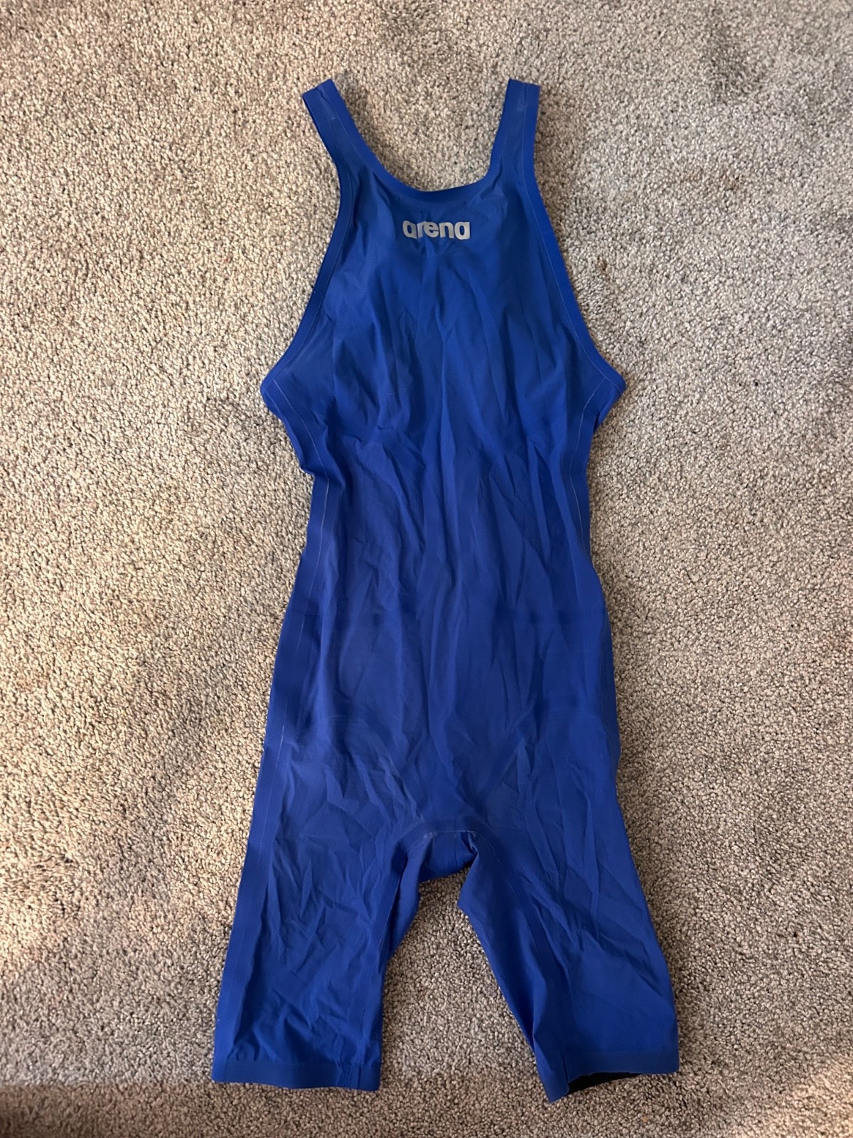 Arena Powerskin R-Evo+ Women’s Open Back Tech Suit Kneeskin Blue Size 30 Racing