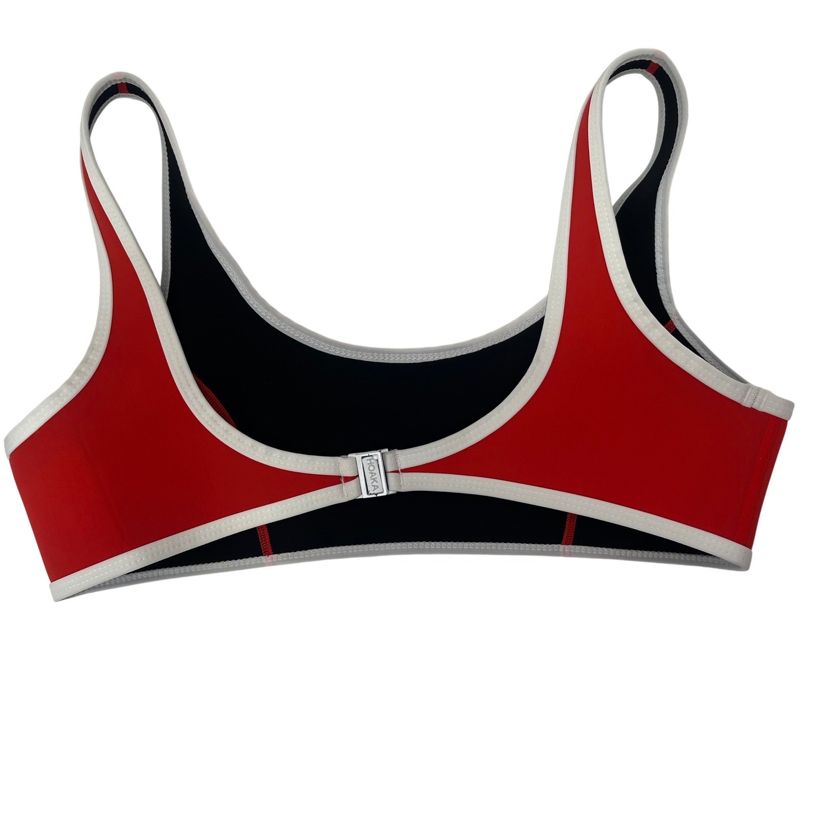 Hoaka Swimwear Bikini Two Piece Red White Neoprene Suit Medium Plus Woman’s Read
