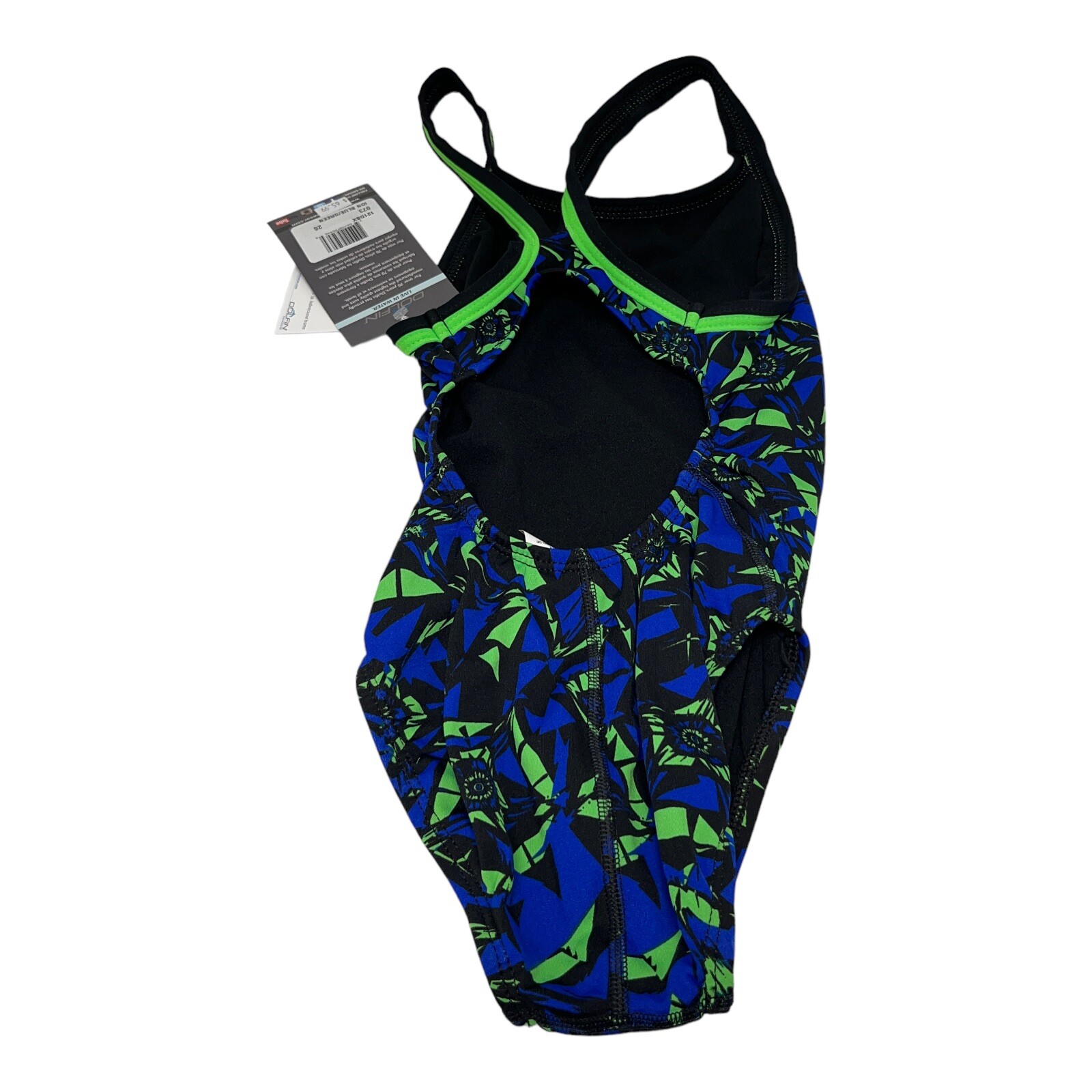 DOLFIN LADIES SIZE 26 RELIANCE BLUE GREEN ION TRAINING SWIMSUIT Sz 26 NEW NWT