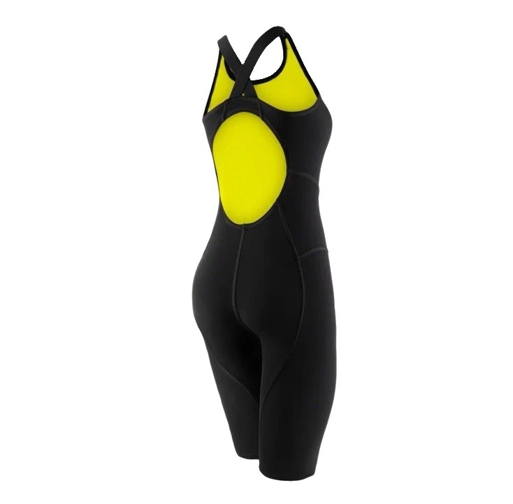 Speedo Vanquisher Solid Openback Kneeskin | FINA-Approved Tech Swim Suit Sz 24