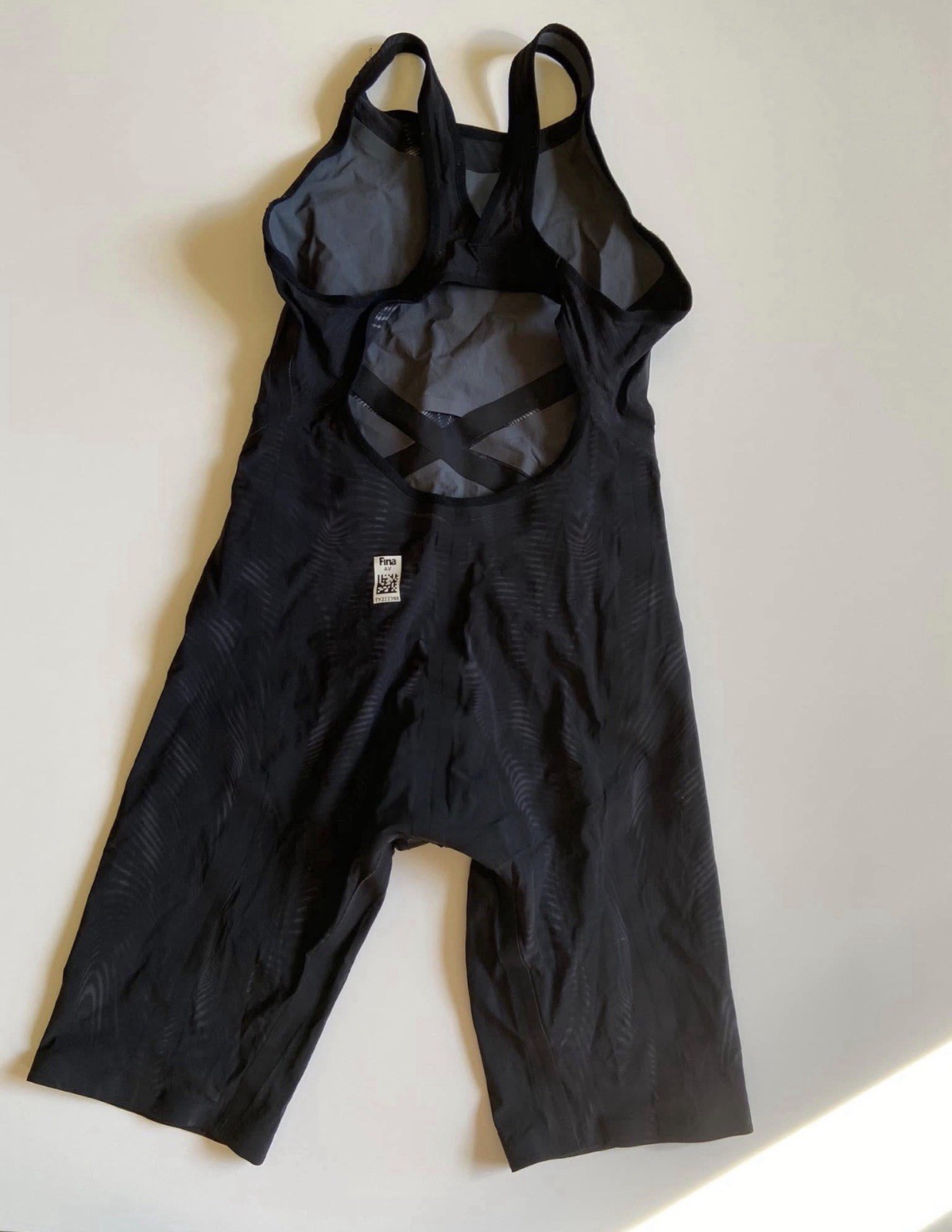 TYR Venzo Genesis Women’s Open Back Swimsuit Onyx, Size 32