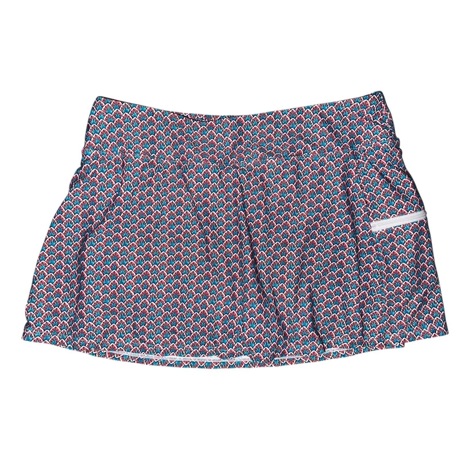 F1 Beach House Swim Skort Skirt Geometric Resort Cruise Pool Active Swimwear 10